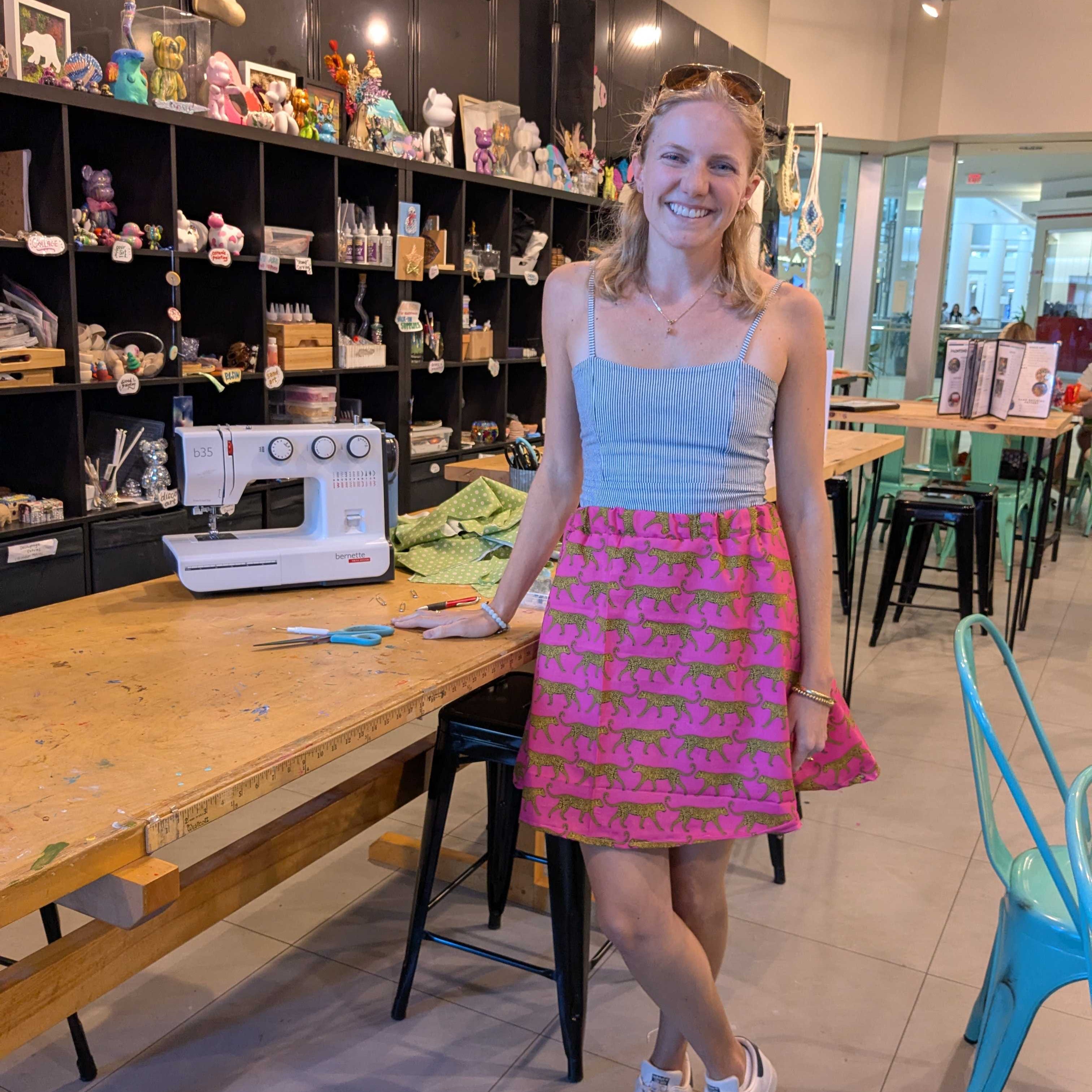 Beginner Sewing - Easy and Simple Midi Skirt (Burlington)
