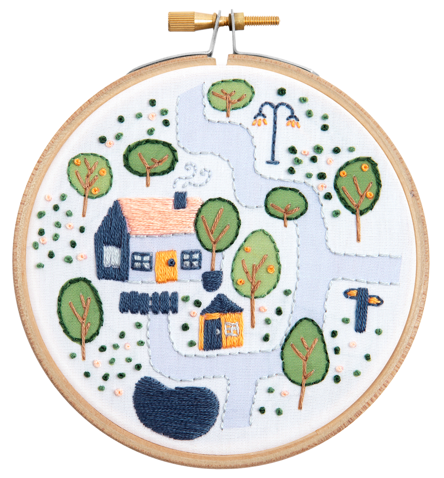 Village Cottage Mini Embroidery Kit