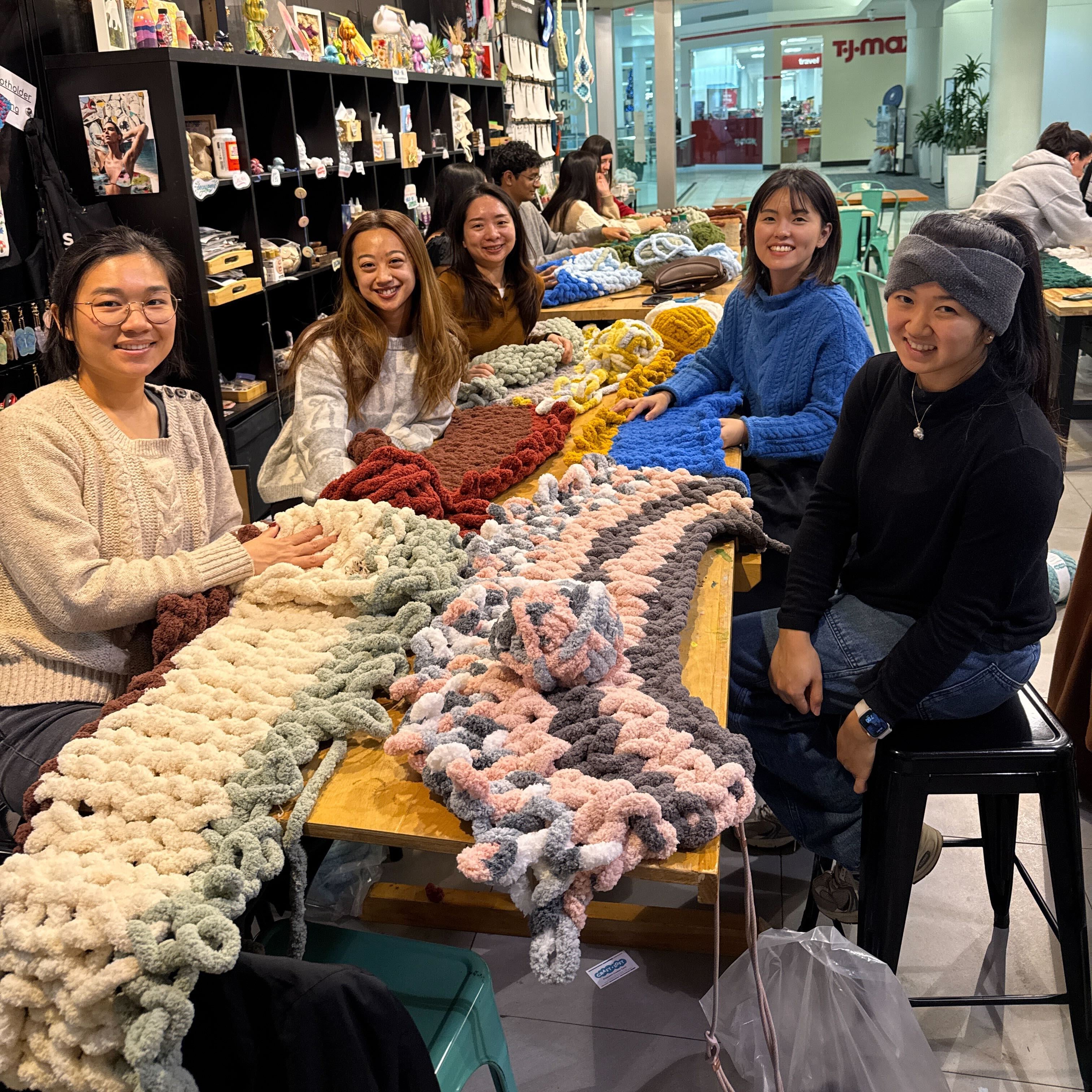 Chunky Knit Throw Blanket Making Workshop (Cambridge)