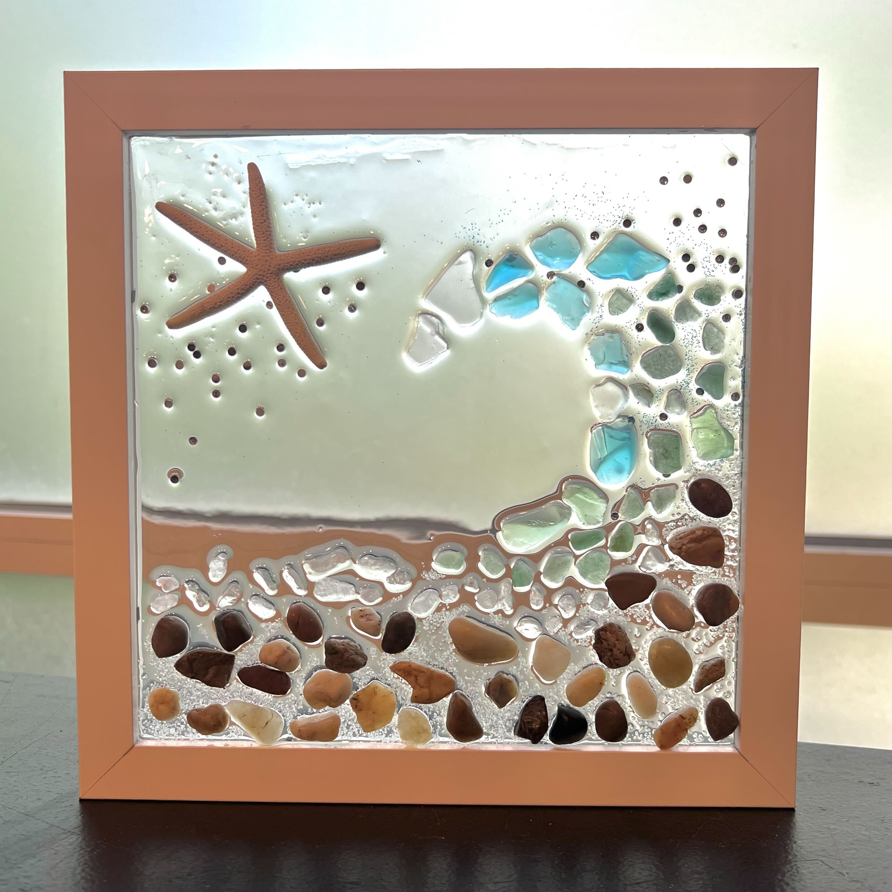 Resin Sea Glass Frame