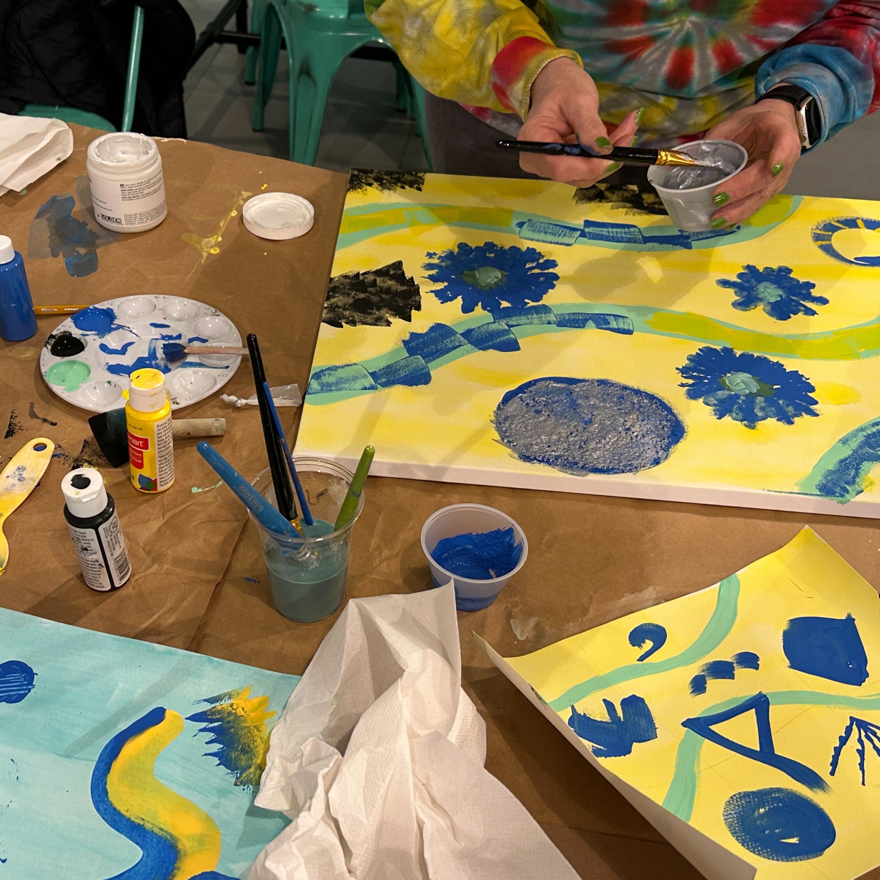 Abstract Texture Painting