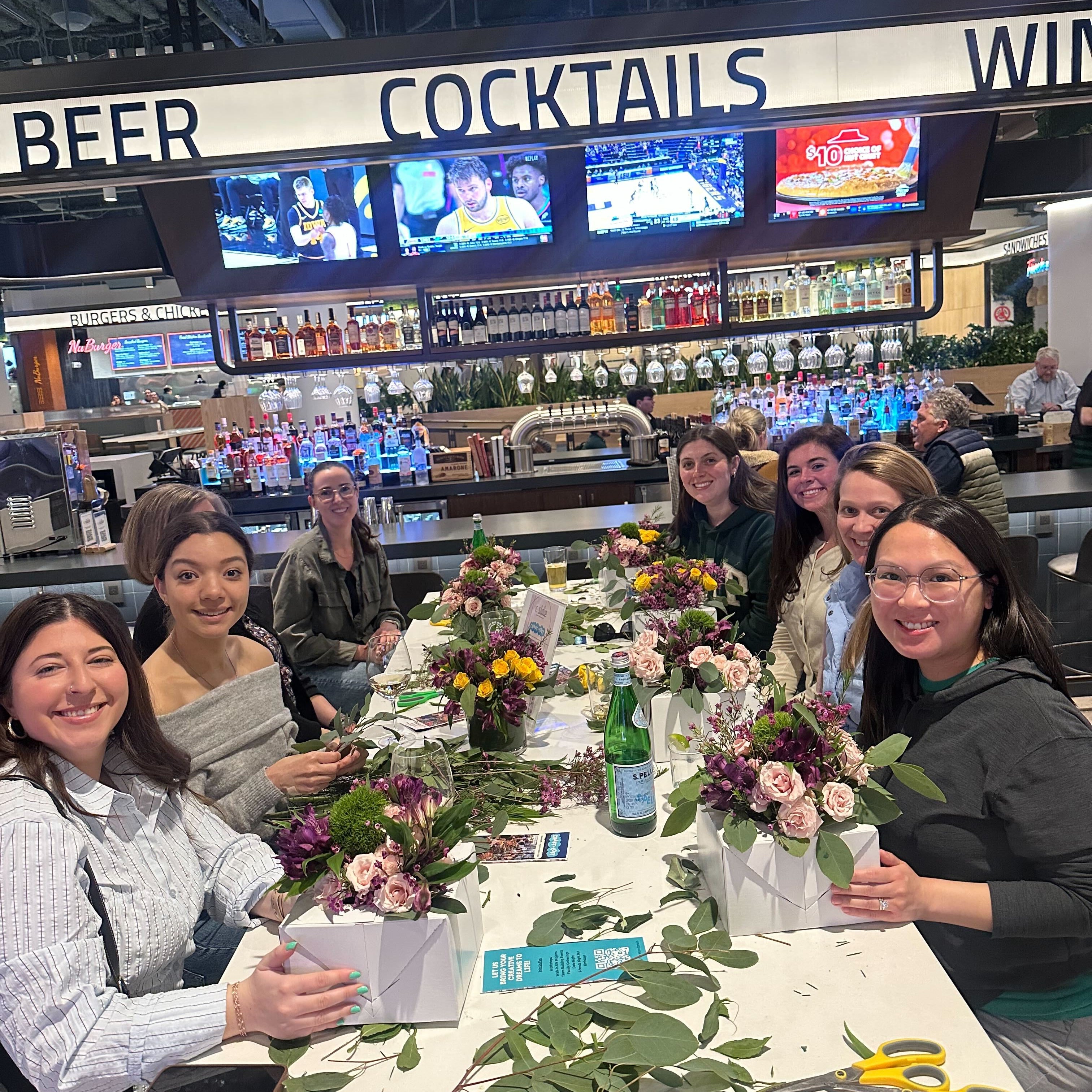 Craft + Sip: Fresh Floral Arranging at CanalSide Food + Drink