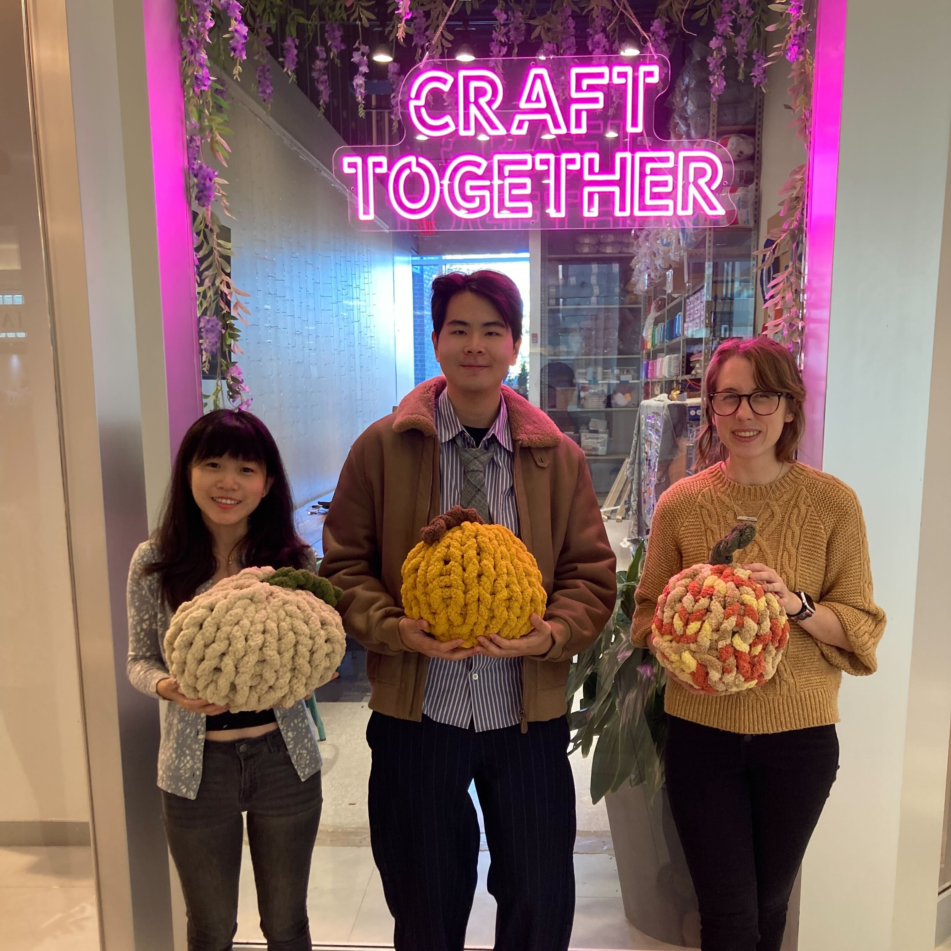 Chunky Hand Knit Pumpkin (Burlington)