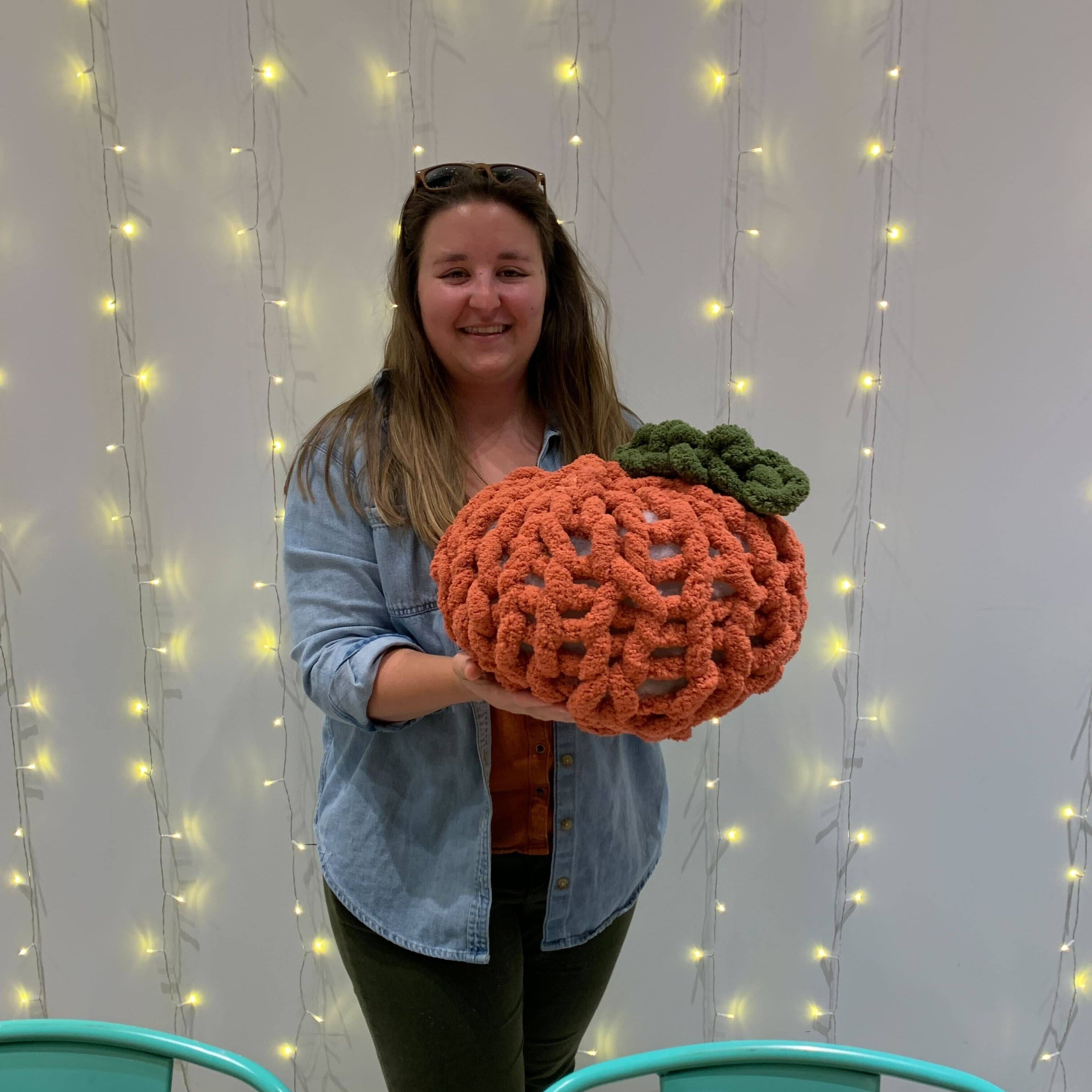 Chunky Hand Knit Pumpkin (Burlington)