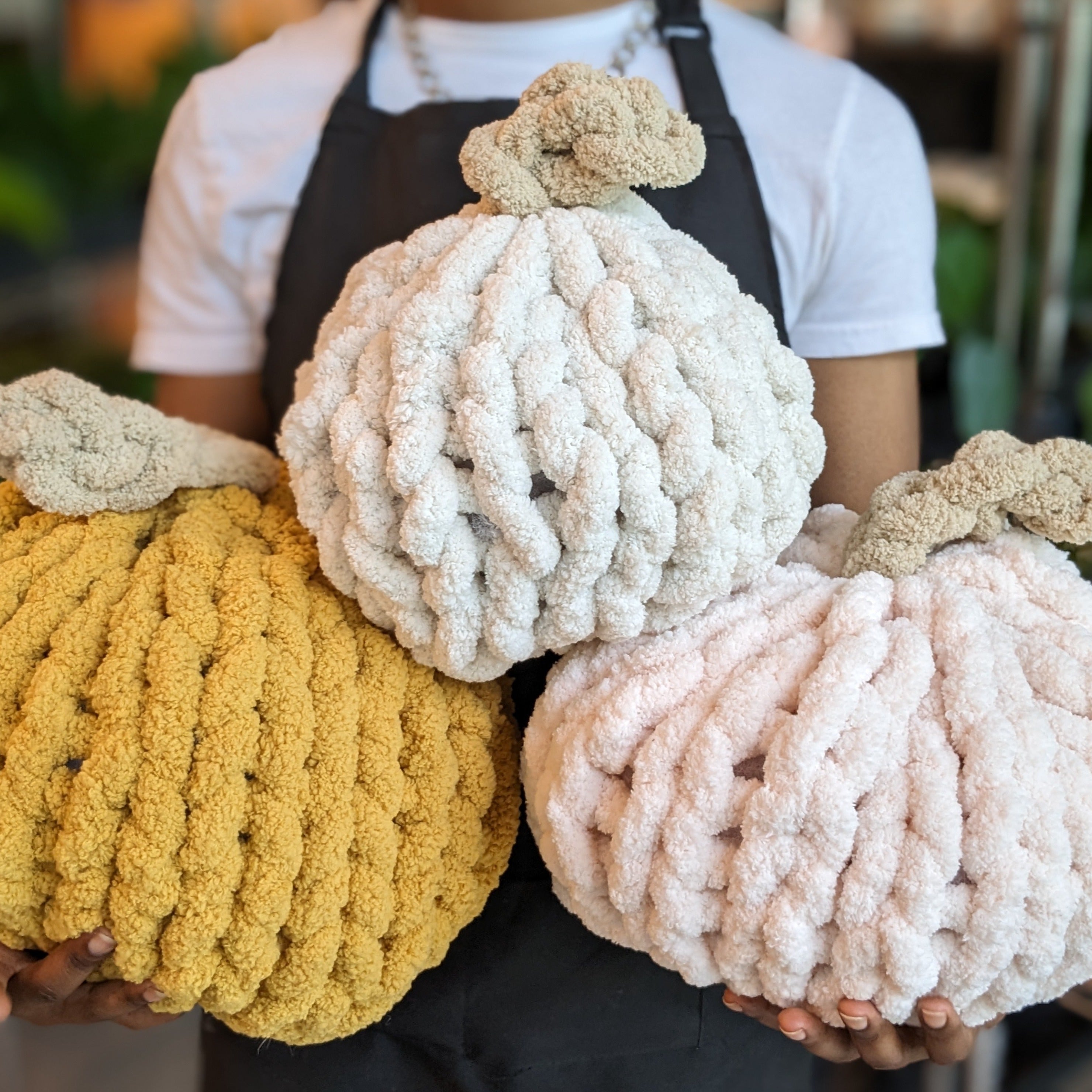 Chunky Hand Knit Pumpkin (Burlington)