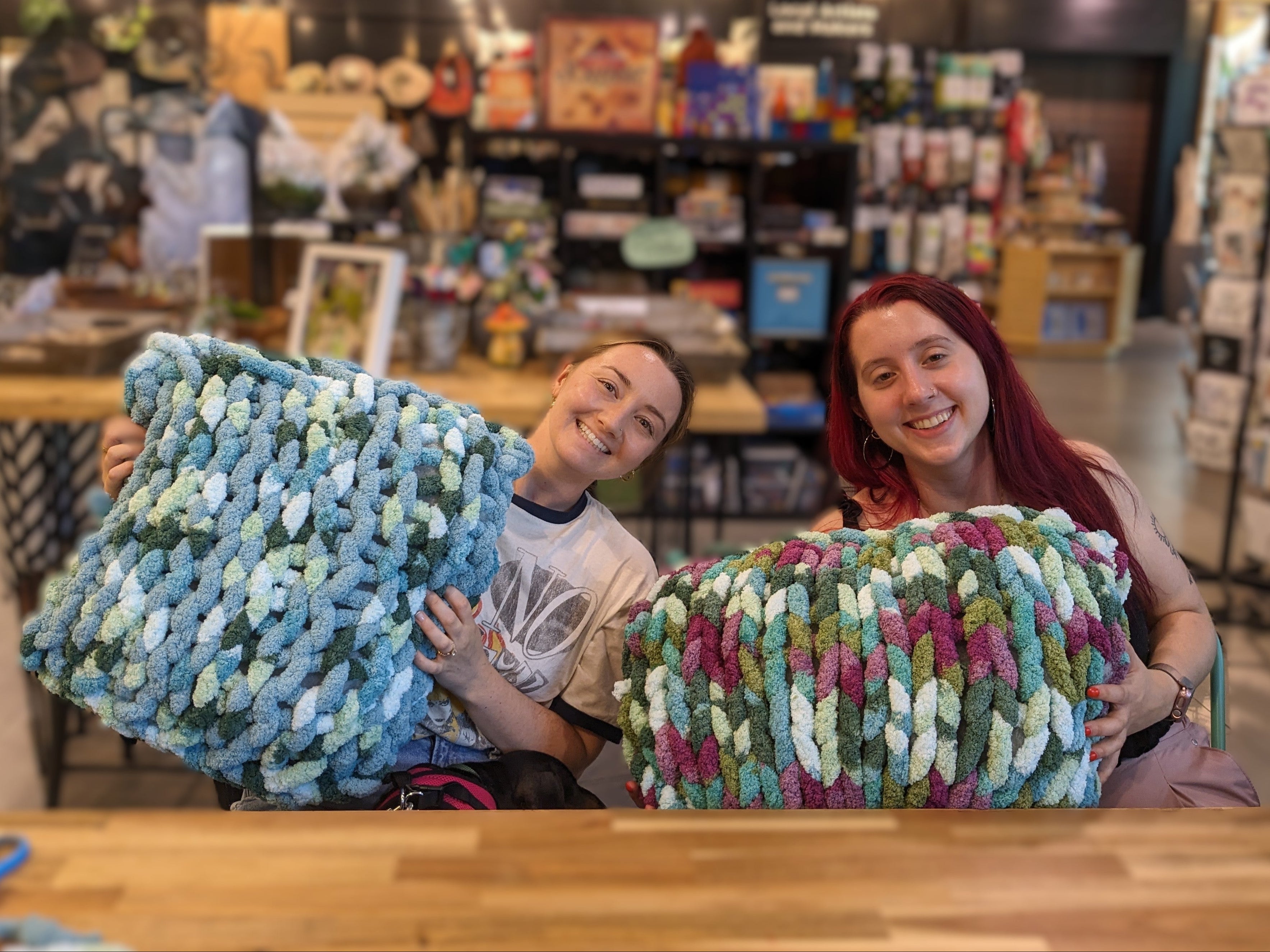 Advanced Beginner Chunky Knit Pillow