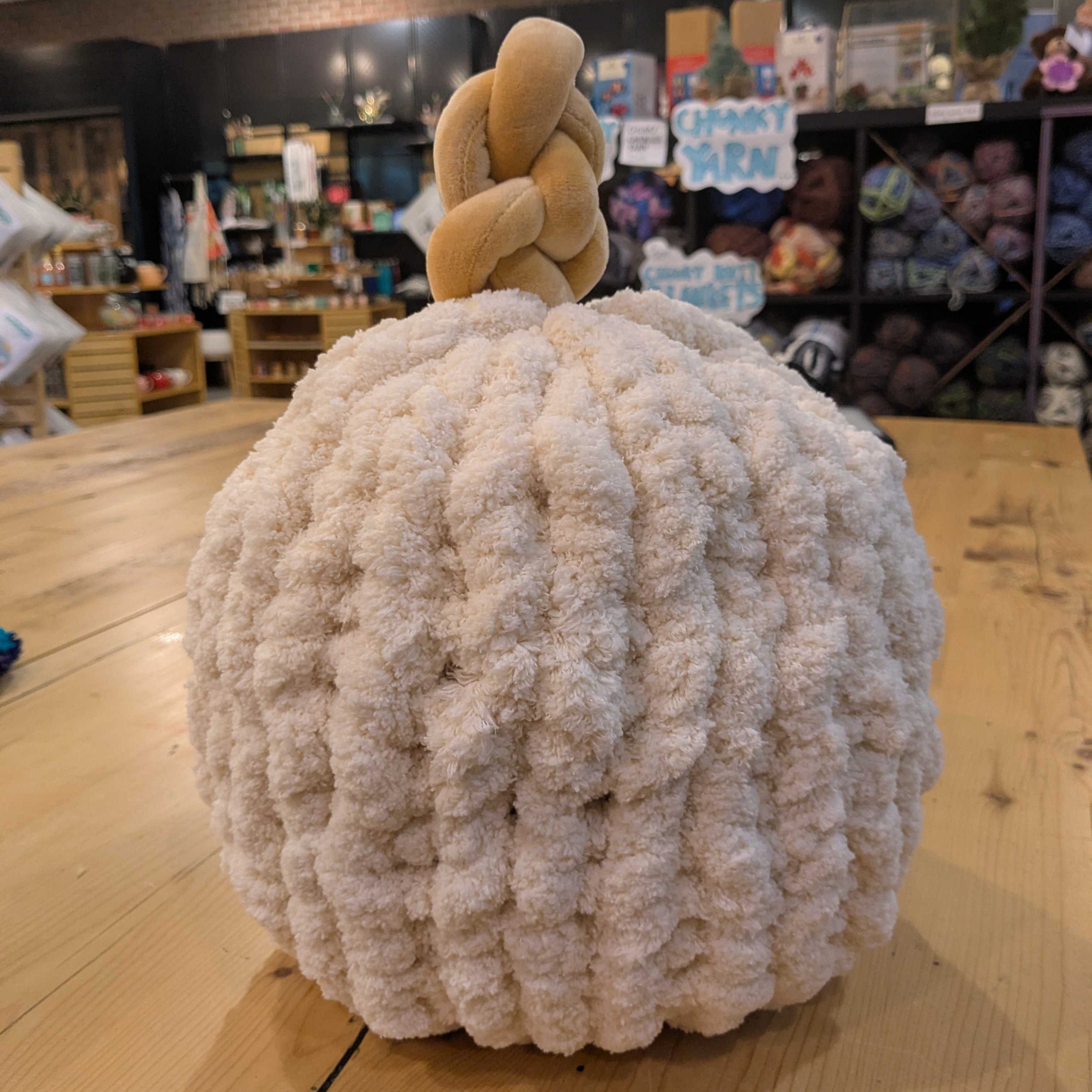 Chunky Hand Knit Pumpkin (Burlington)