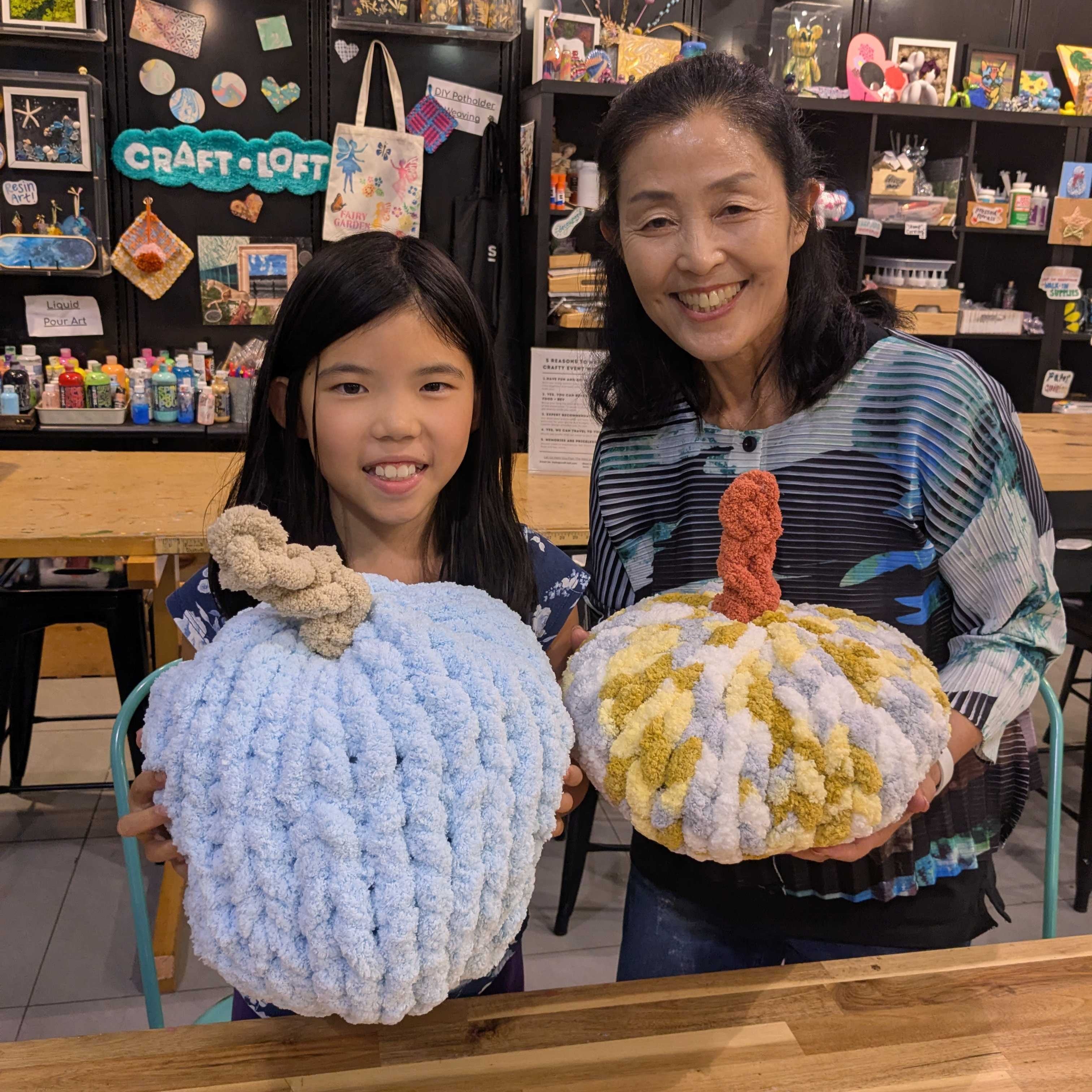 Chunky Hand Knit Pumpkin (Burlington)