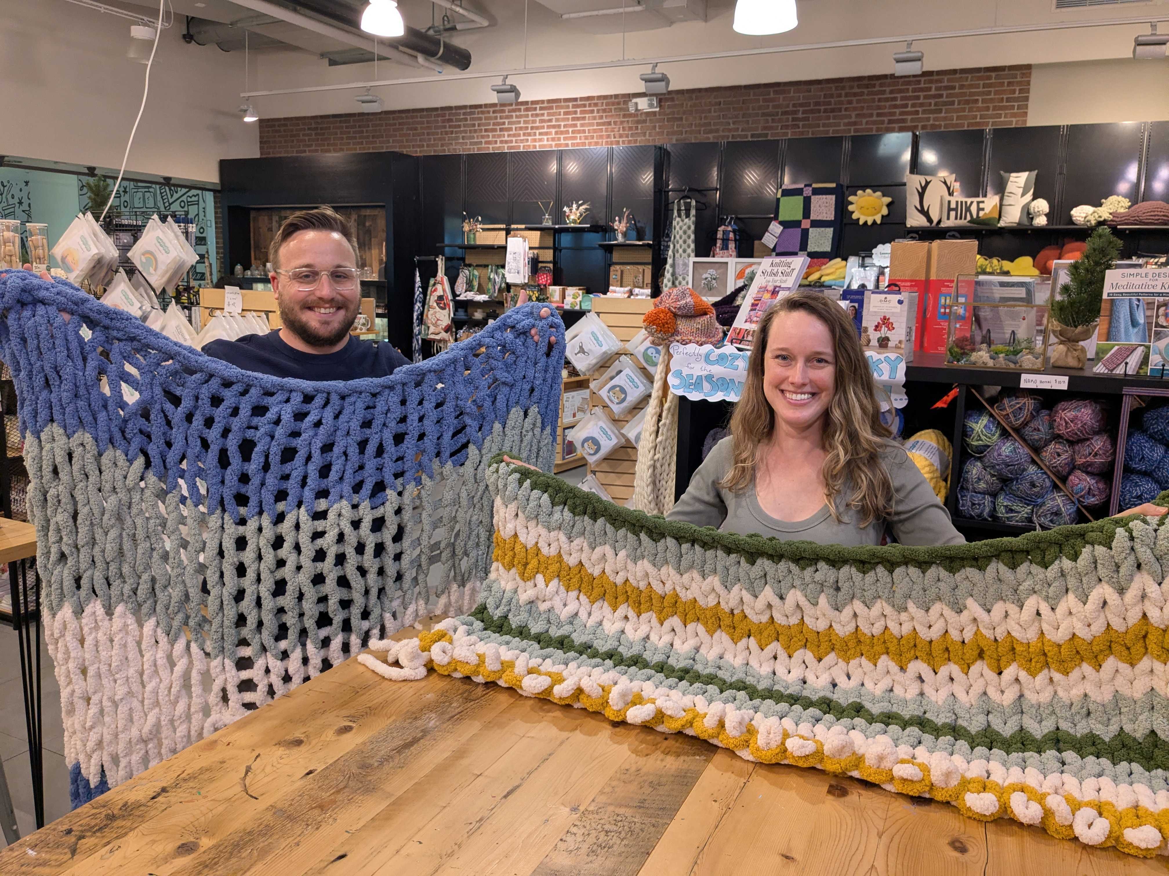 Chunky Knit Throw Blanket Making Workshop (Cambridge)