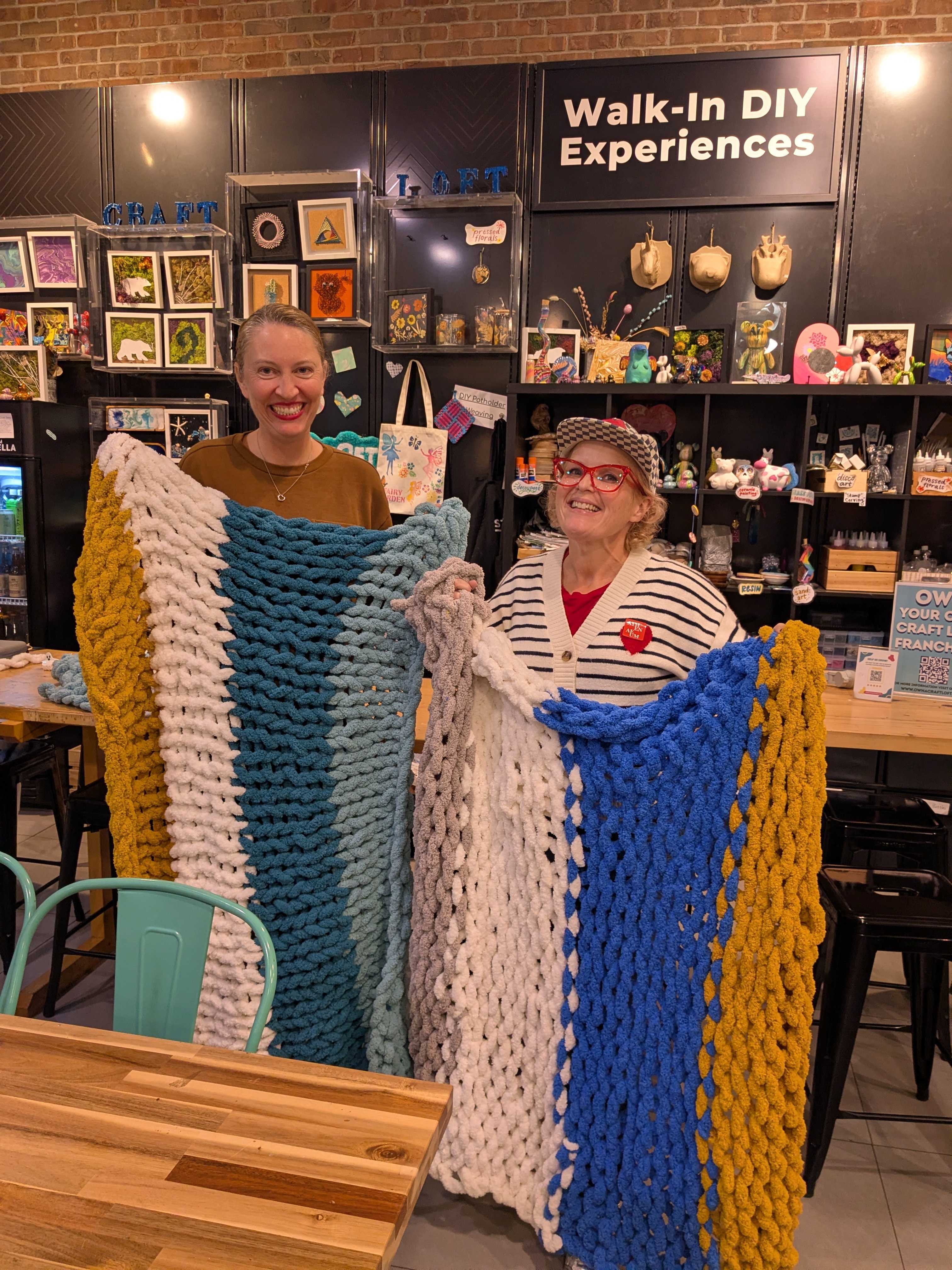 Chunky Knit Throw Blanket Making Workshop (Cambridge)