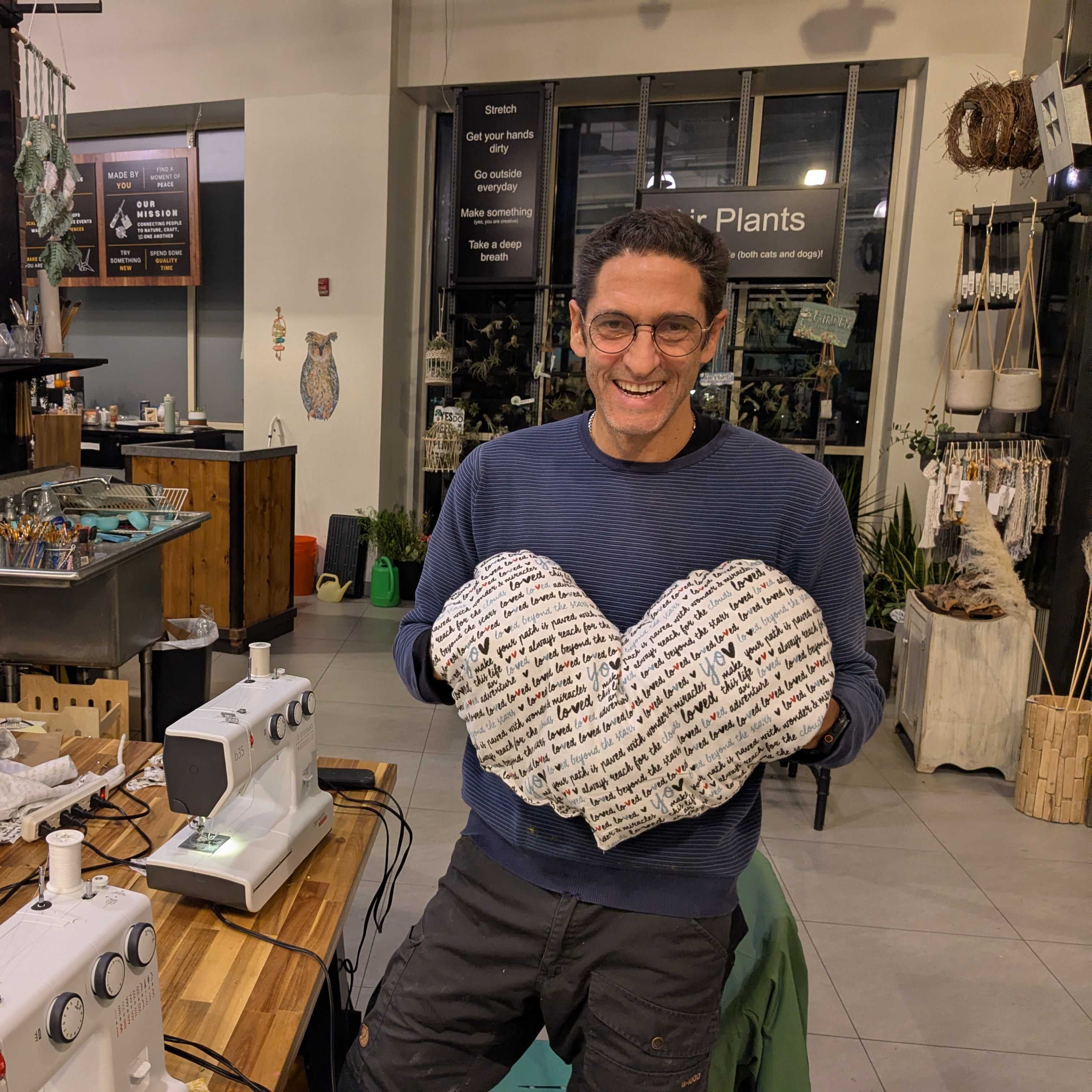 Beginner Sewing - Huggable Heart Pillow (Cambridge)