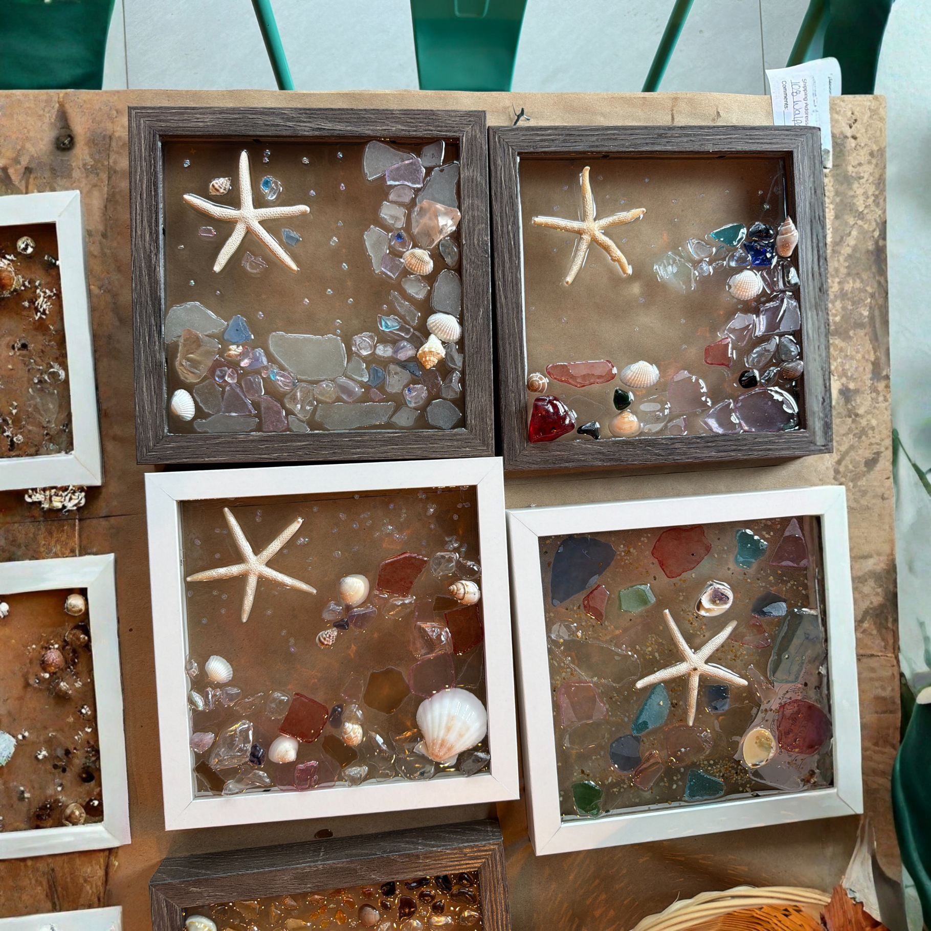 Resin Sea Glass Frame (Cambridge)