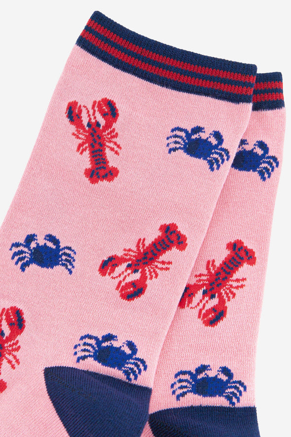 Women's Lobster and Crab Bamboo Socks