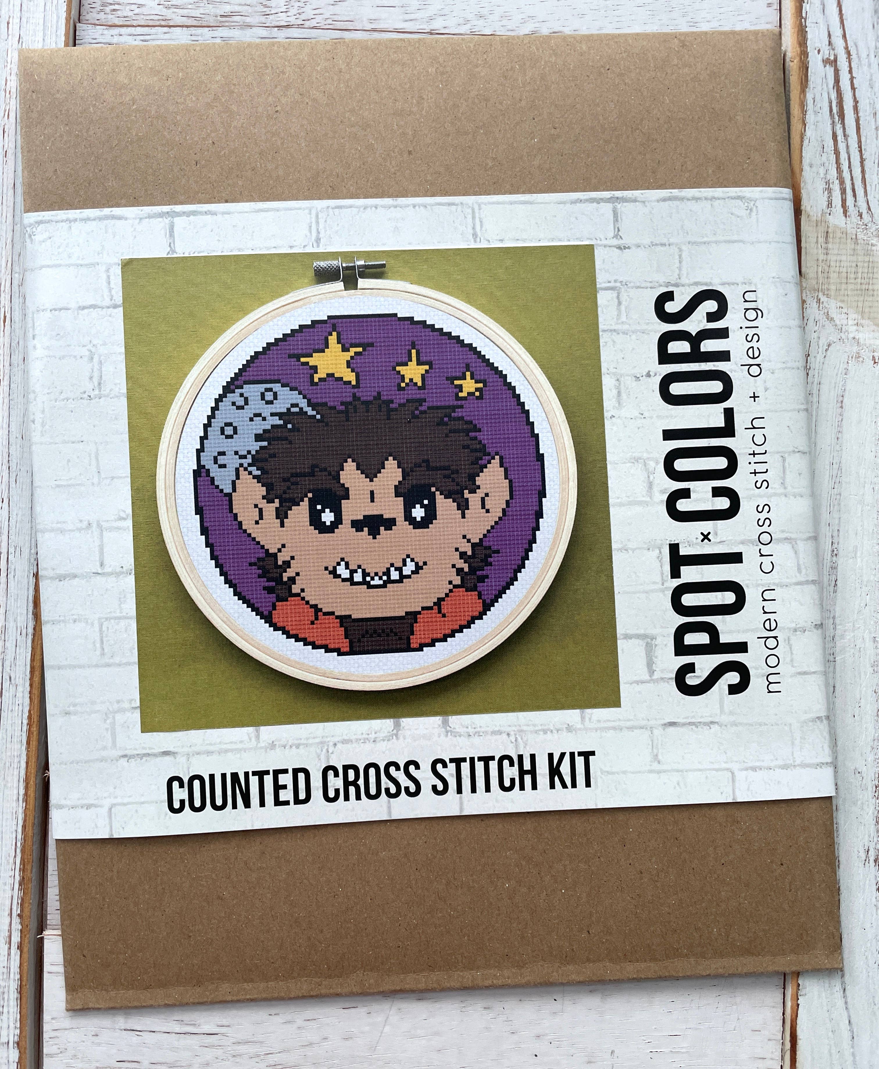 Wolf Boy Monster Cross Stitch Kit