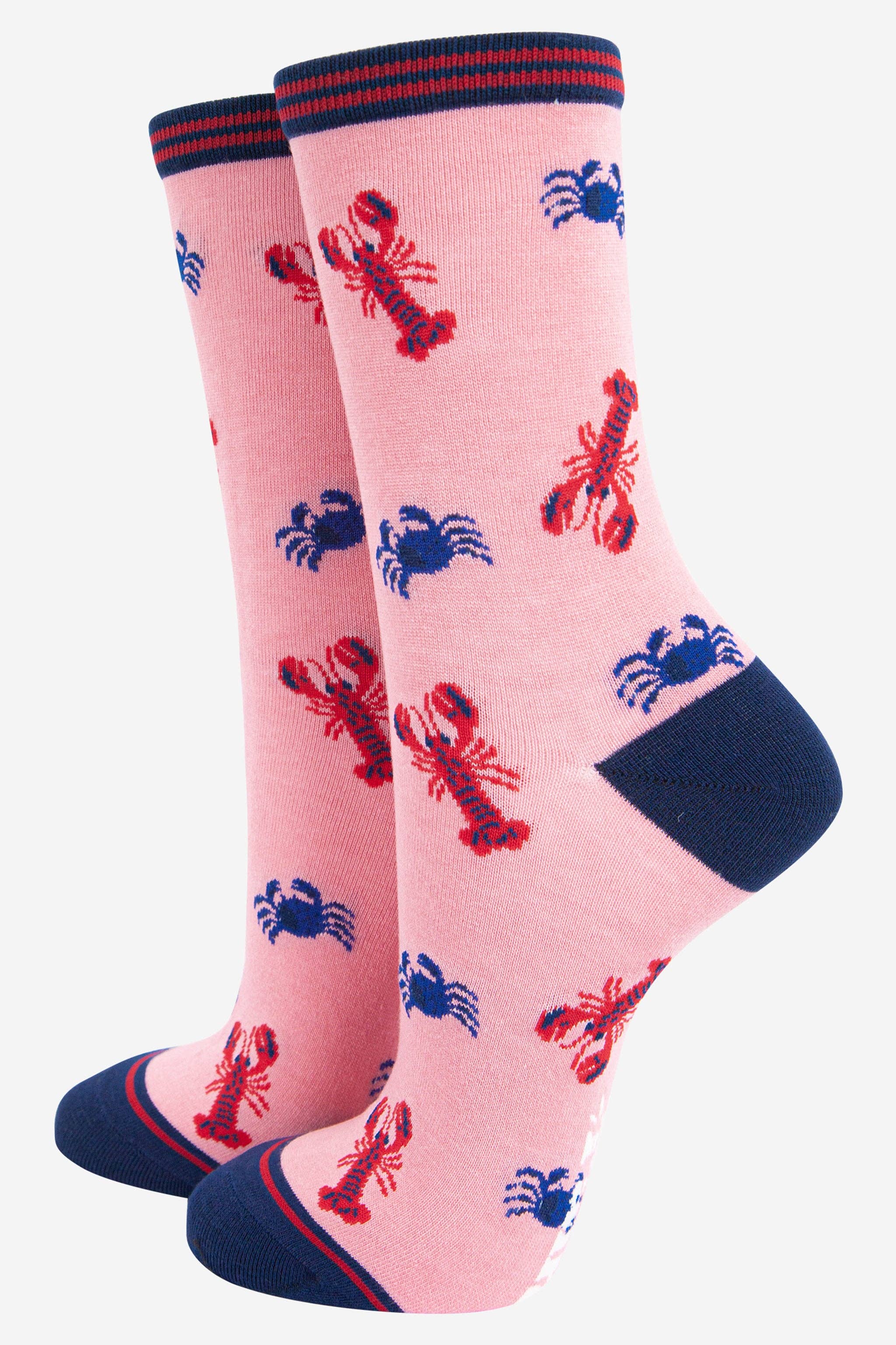 Women's Lobster and Crab Bamboo Socks