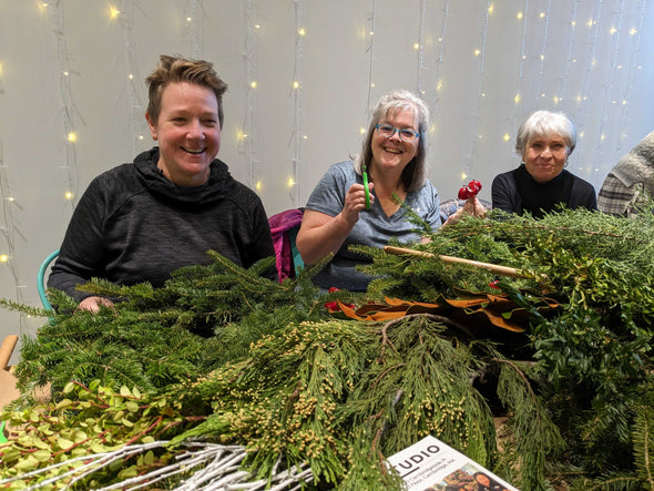 CanalSide Food + Drink Event: Evergreen Winter Wreath Making