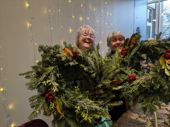 CanalSide Food + Drink Event: Evergreen Winter Wreath Making