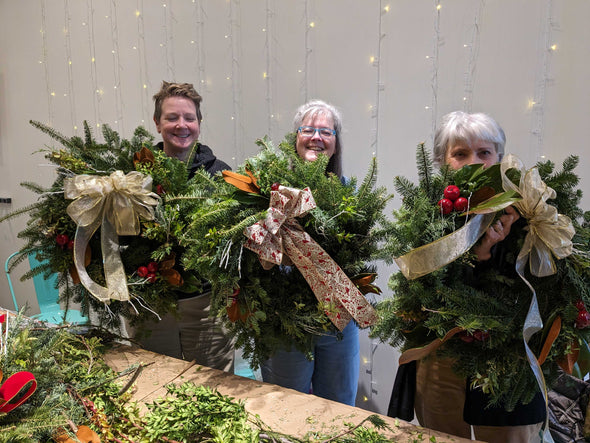 CanalSide Food + Drink Event: Evergreen Winter Wreath Making