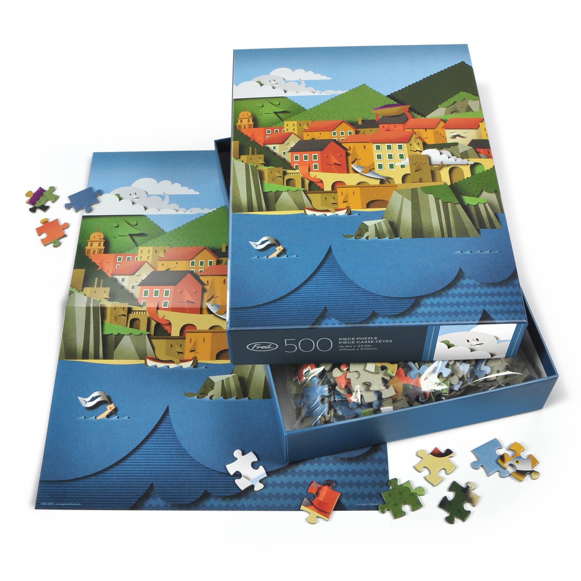 Puzzle 500 PC - Bomboland- Le Cinque Terre