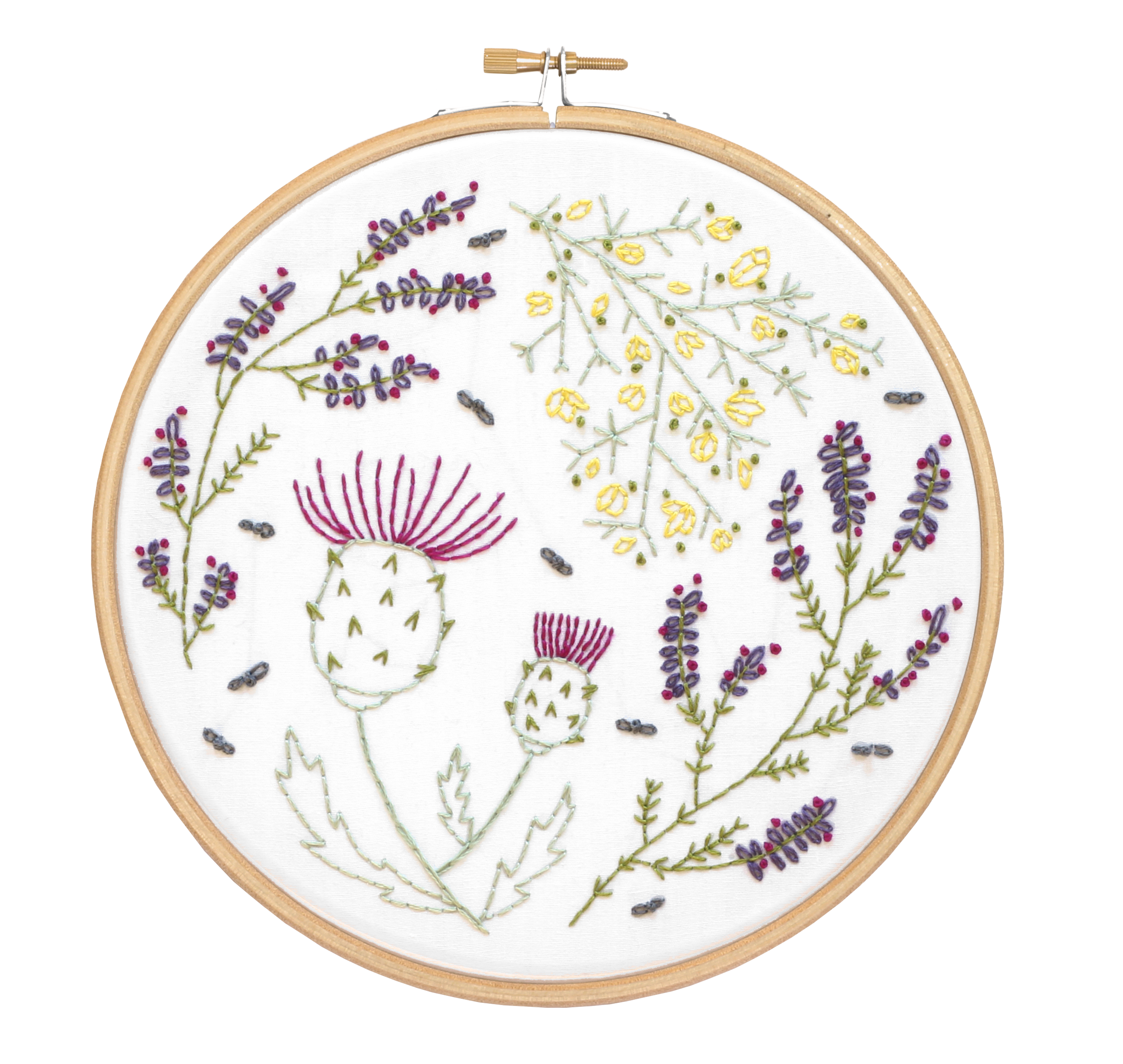 Highland Heathers Embroidery Kit