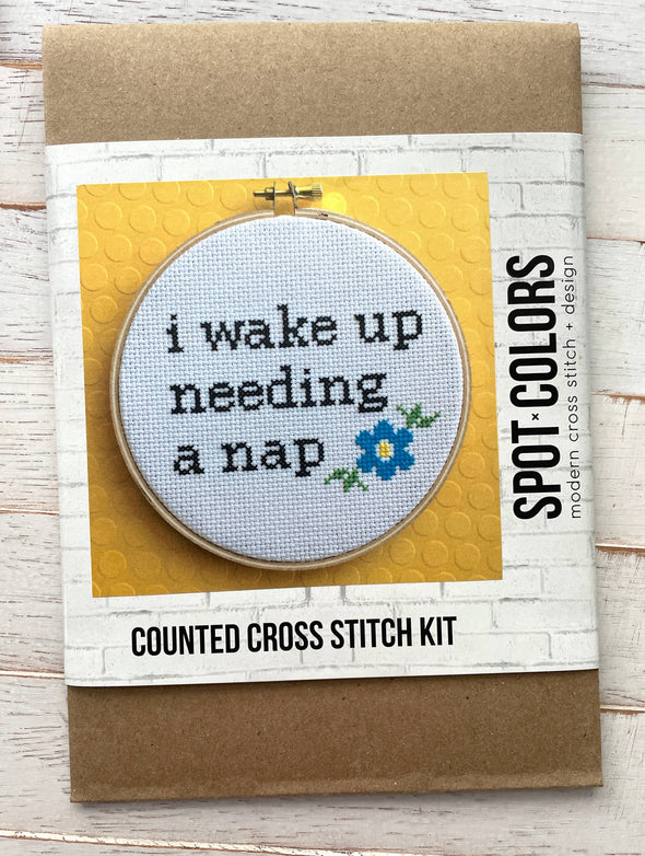 Wake Needing a Nap Stitch Kit