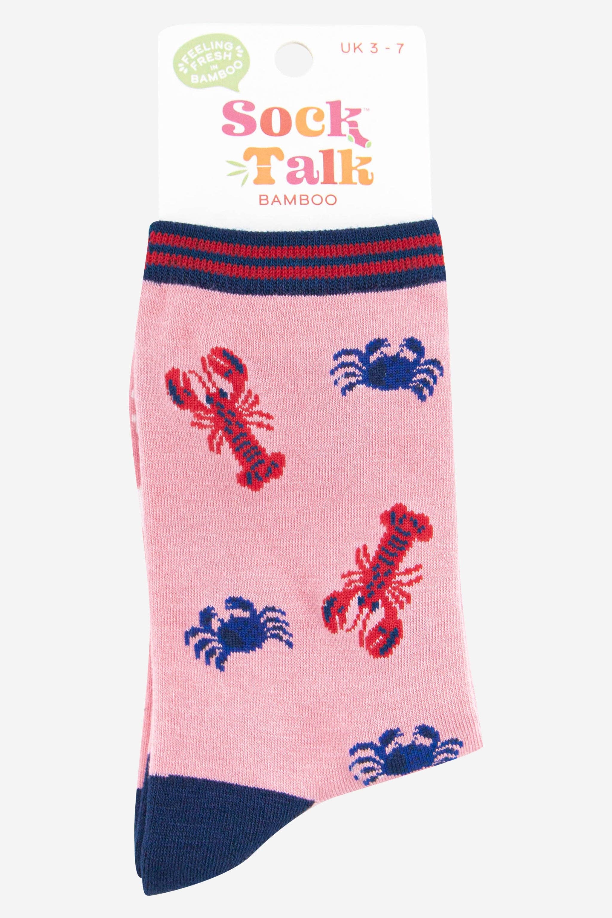 Women's Lobster and Crab Bamboo Socks