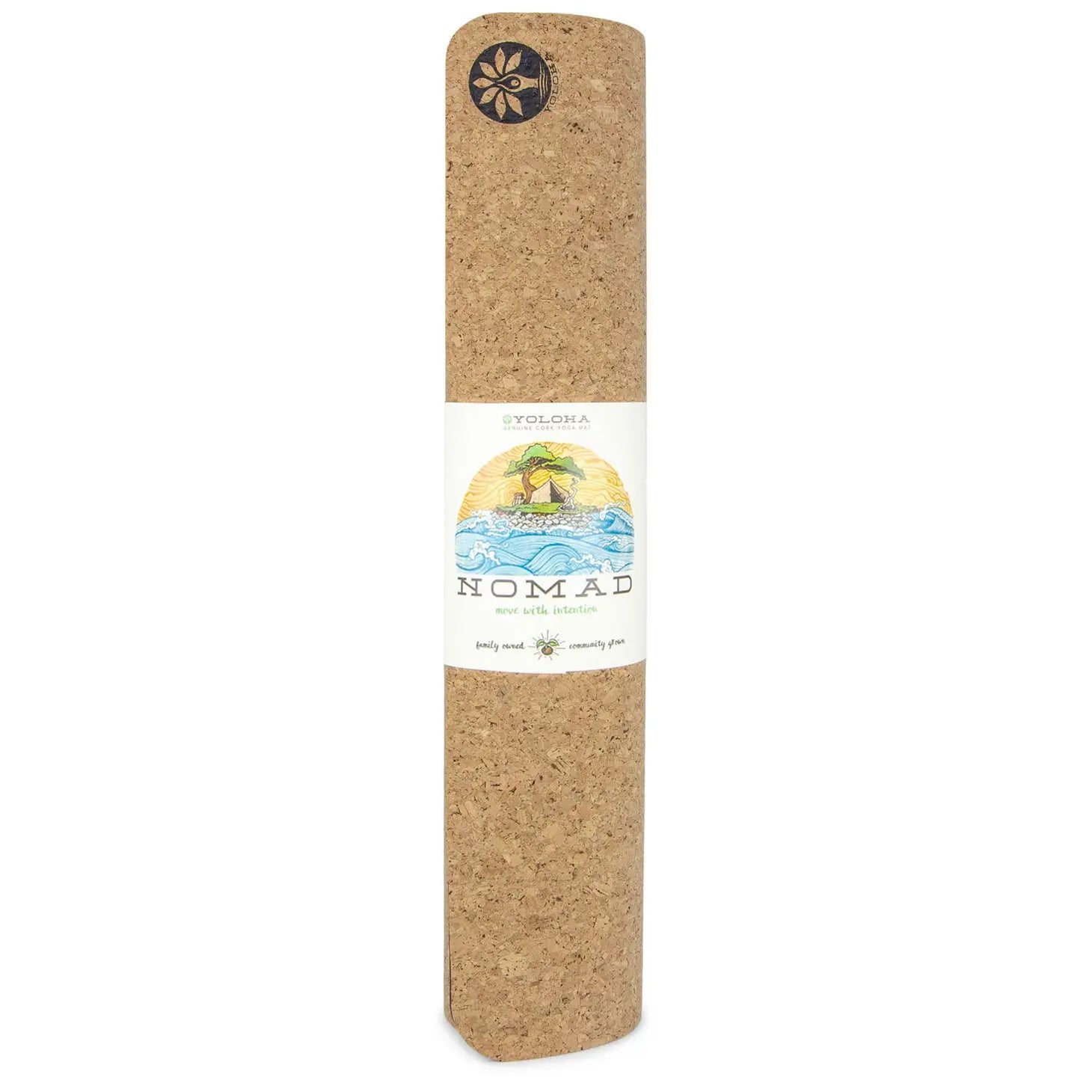 Mountain Magic Aura Cork Yoga Mat + Plant Foam: 72" x 26"