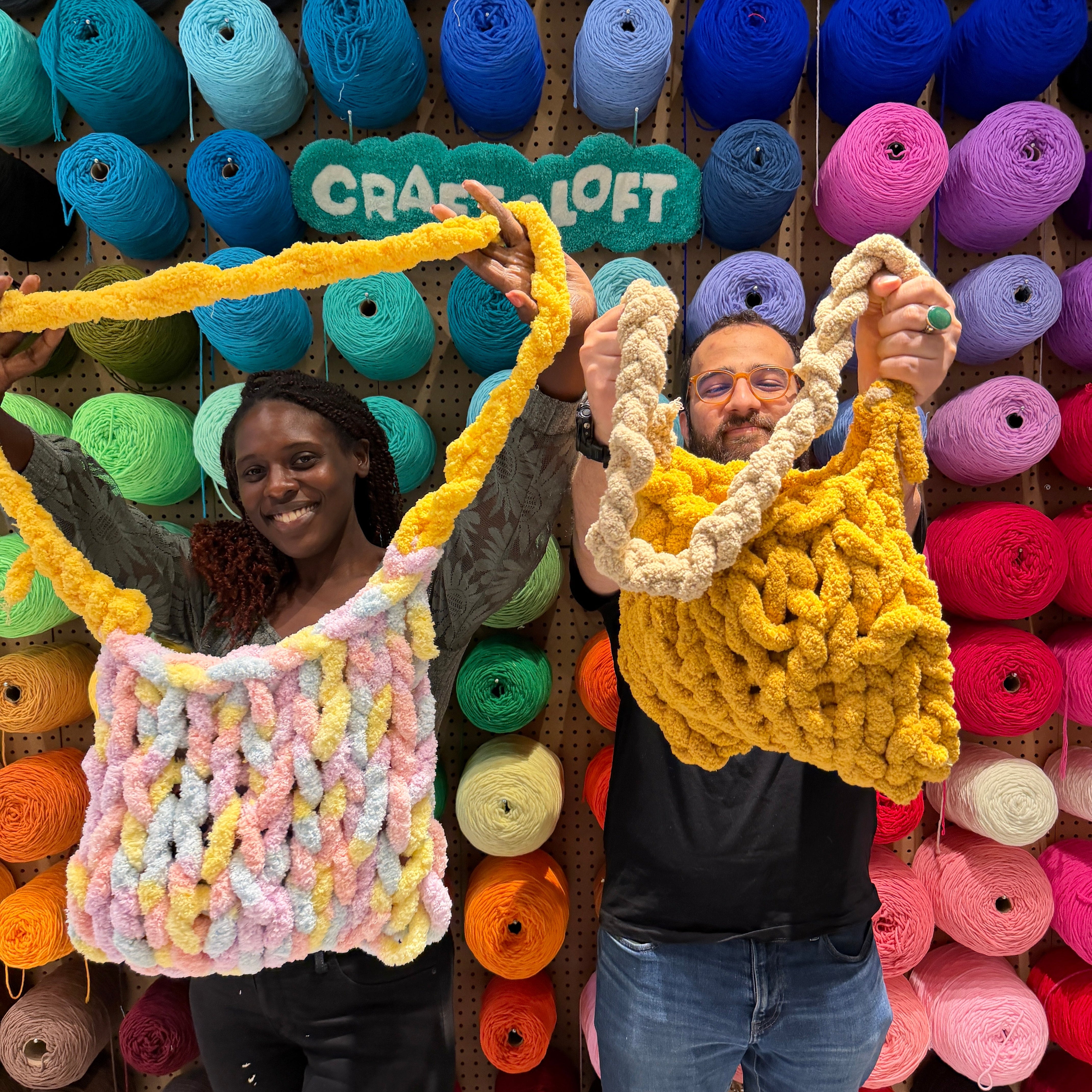 Beginner Hand-Knit Beach Bag (Cambridge)