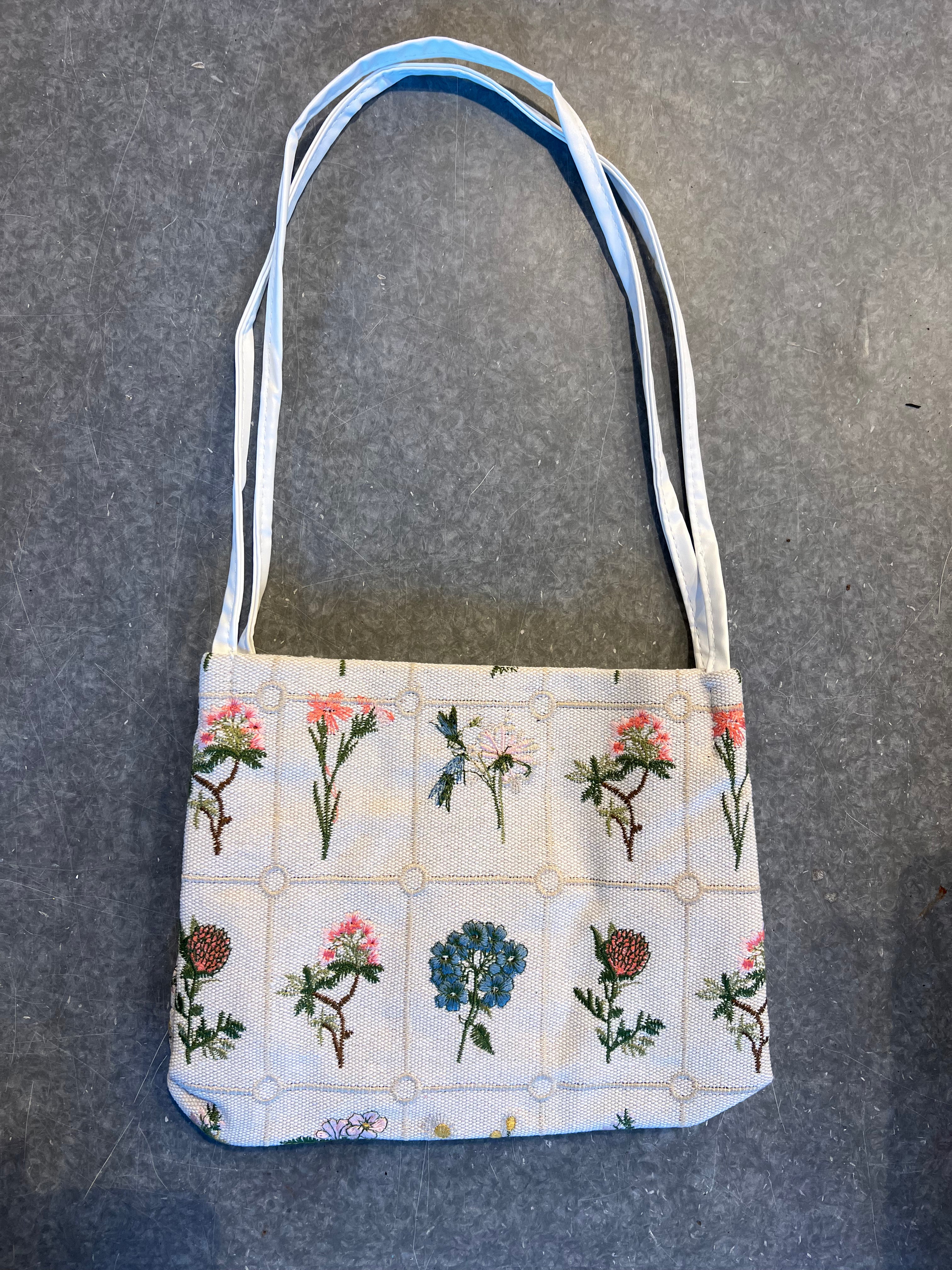 Embroidered Flower Bag