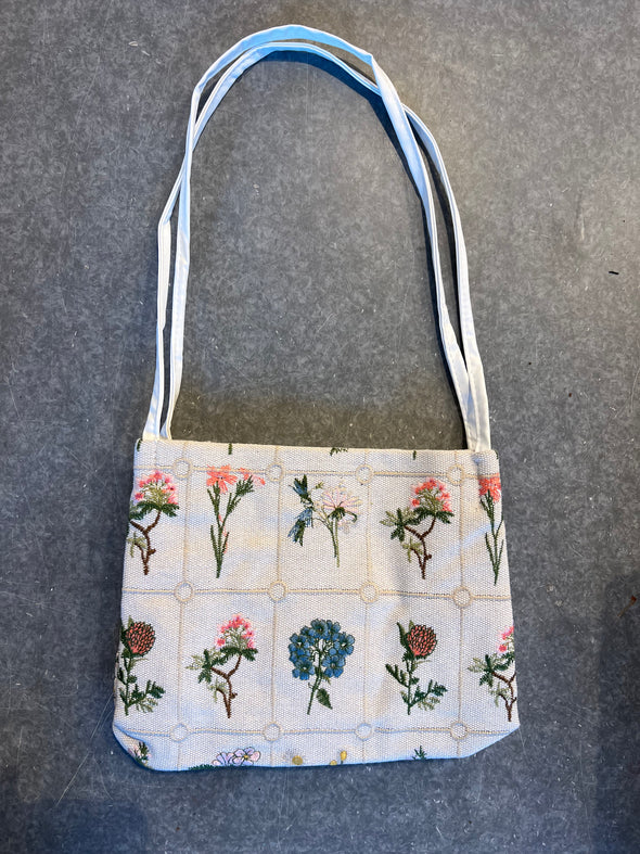 Embroidered Flower Bag