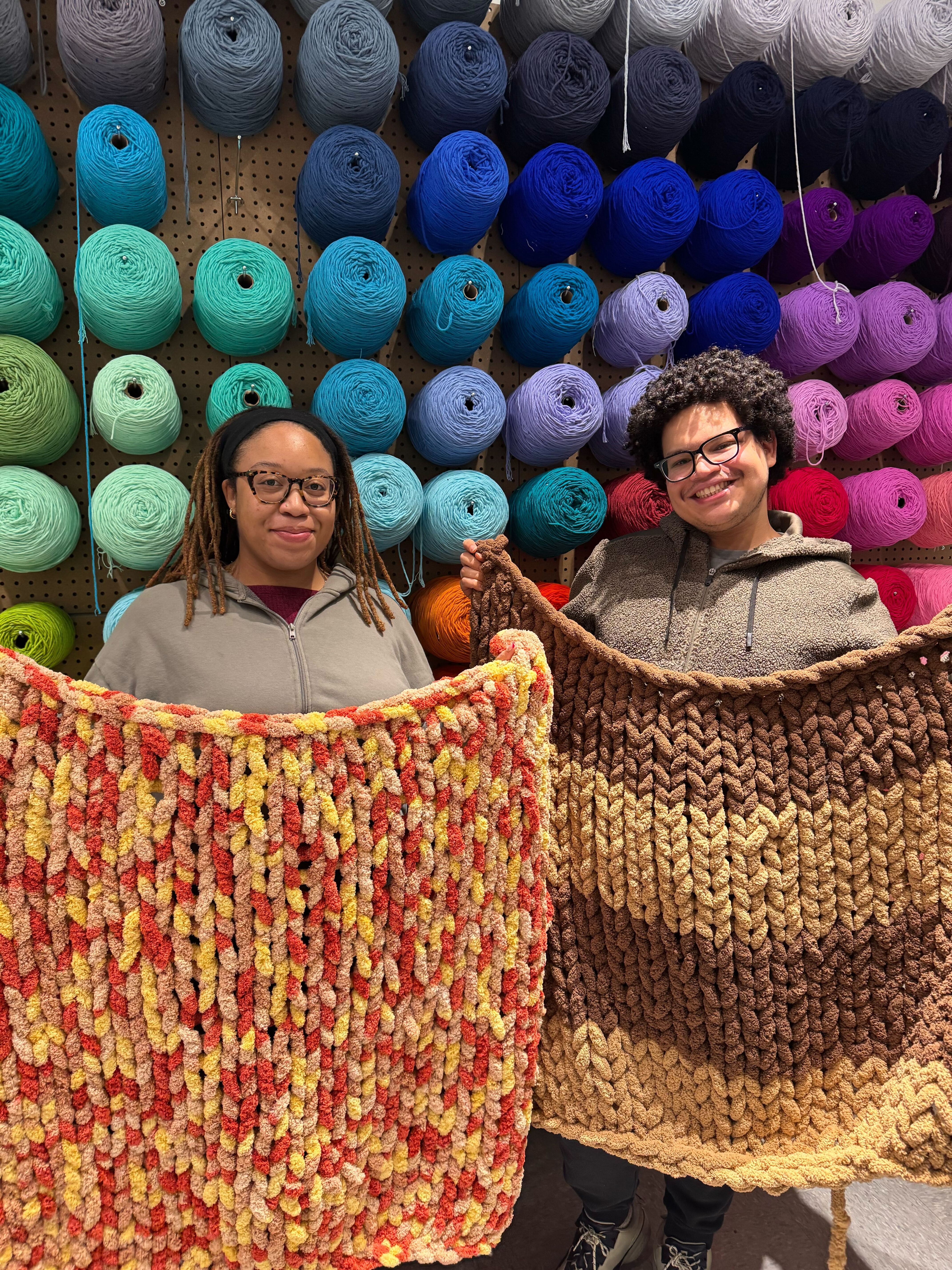 Chunky Knit Throw Blanket Making Workshop (Cambridge)