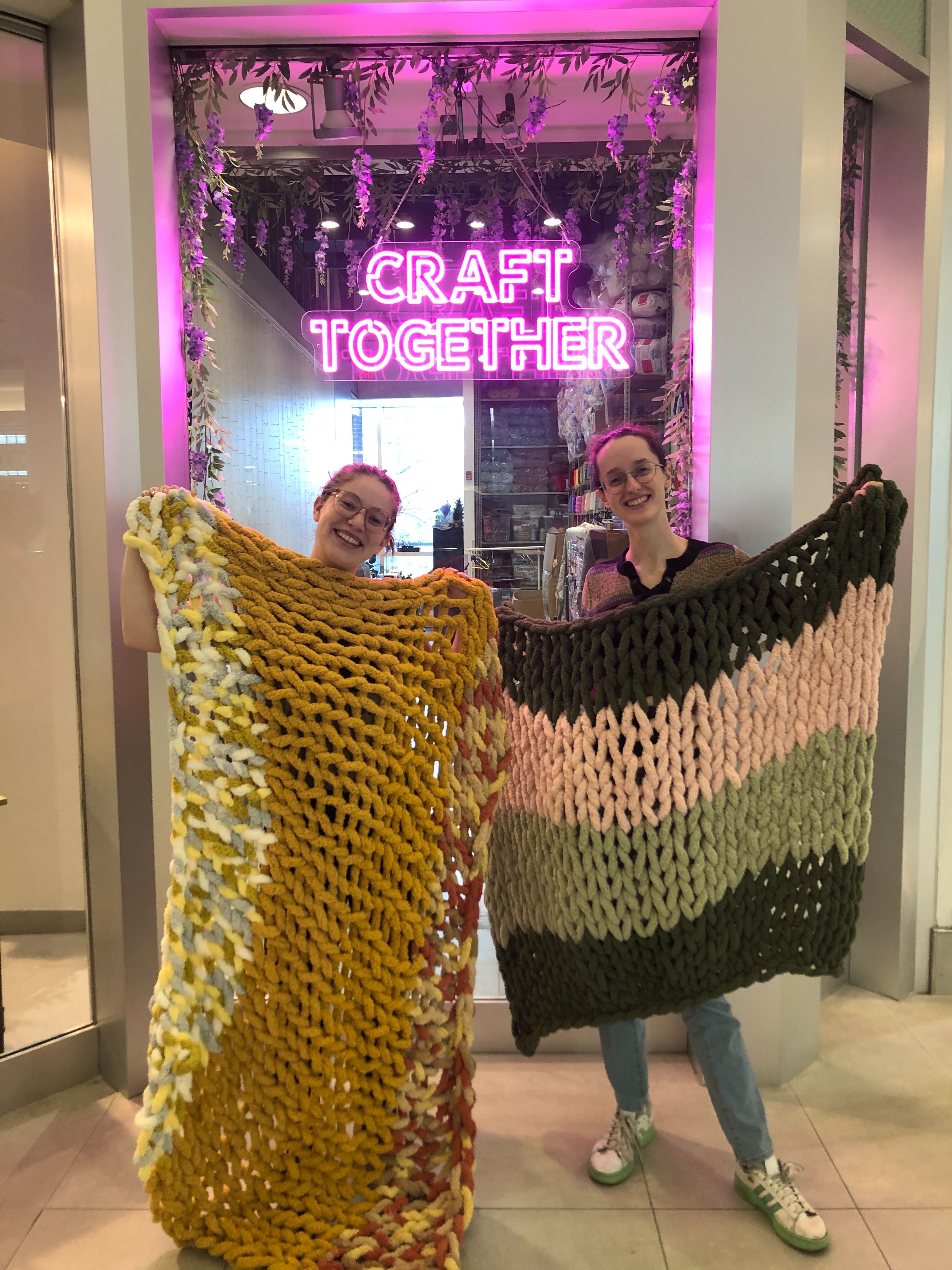 Chunky Knit Throw Blanket Making Workshop (Cambridge)