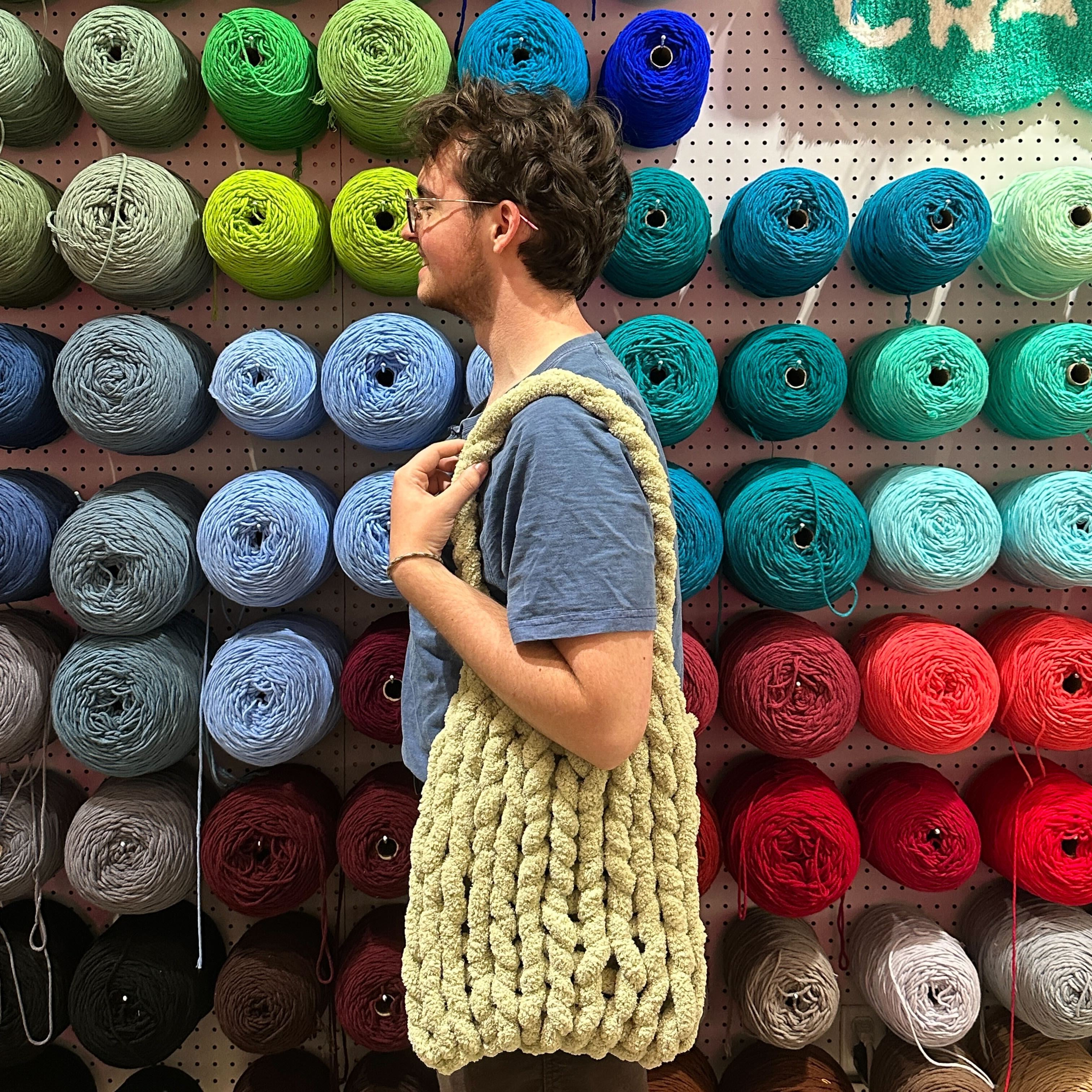 Beginner Hand-Knit Beach Bag (Cambridge)