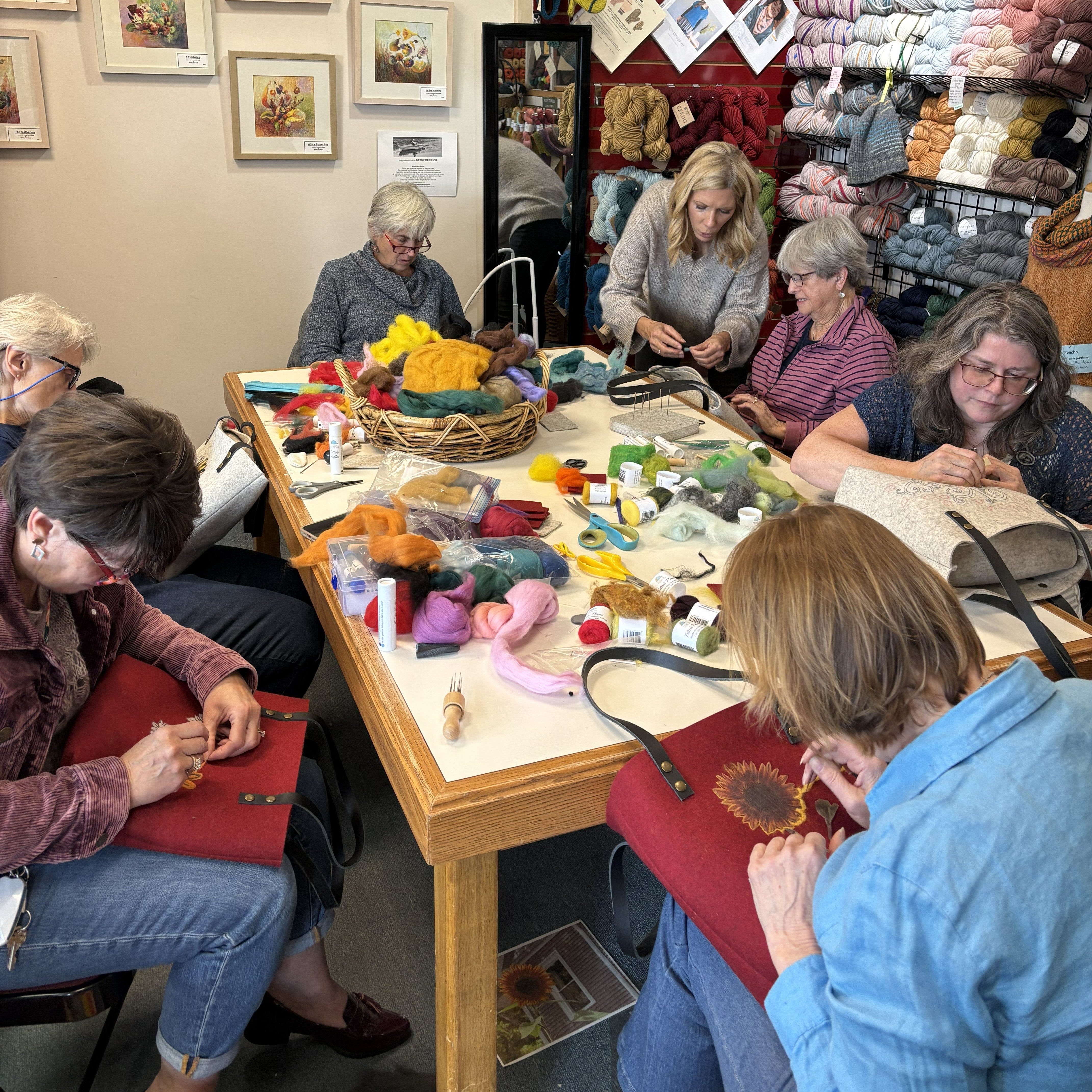 Beginner Needle Felted Tote Bag (Cambridge)