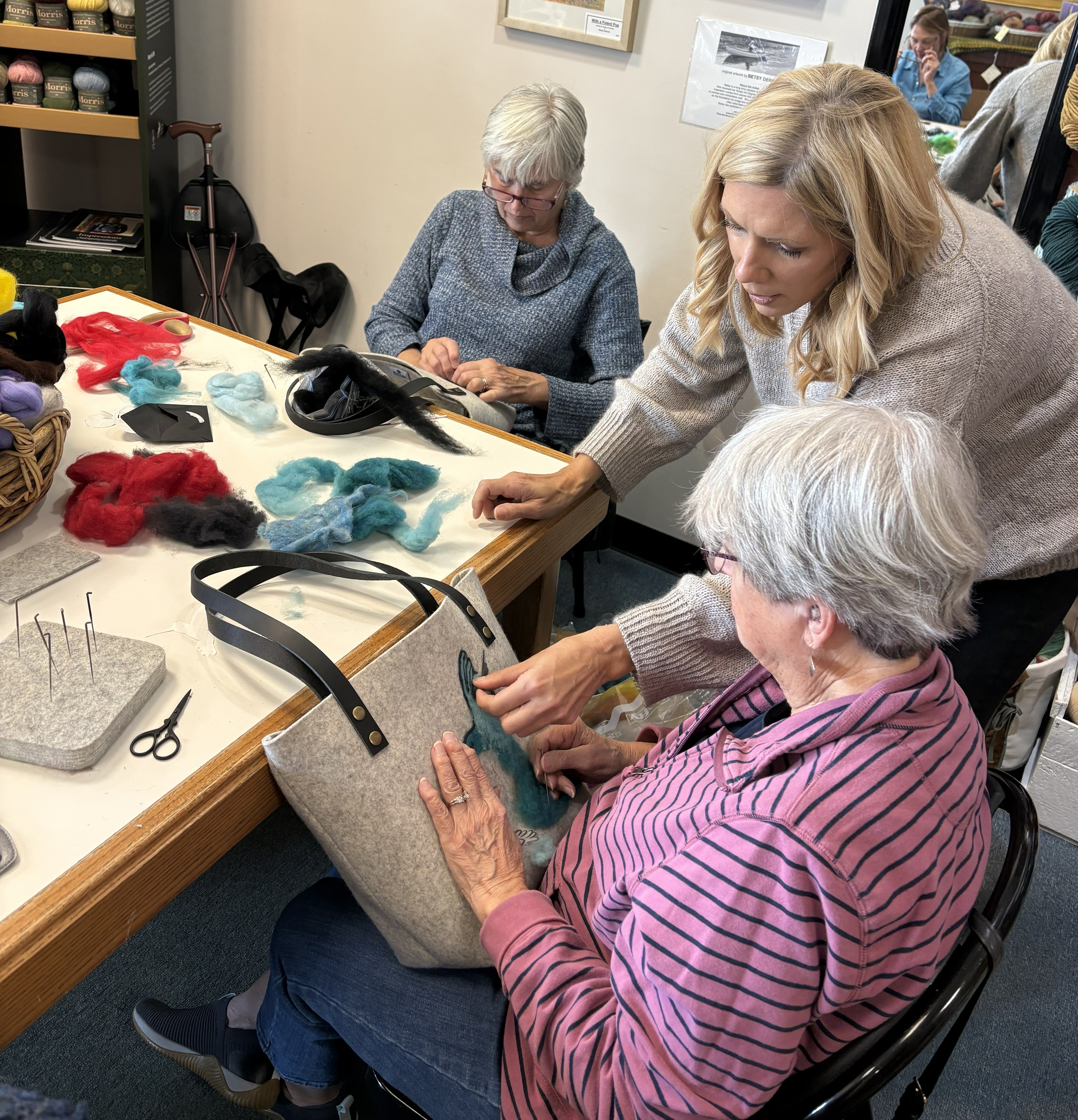Beginner Needle Felted Tote Bag (Cambridge)