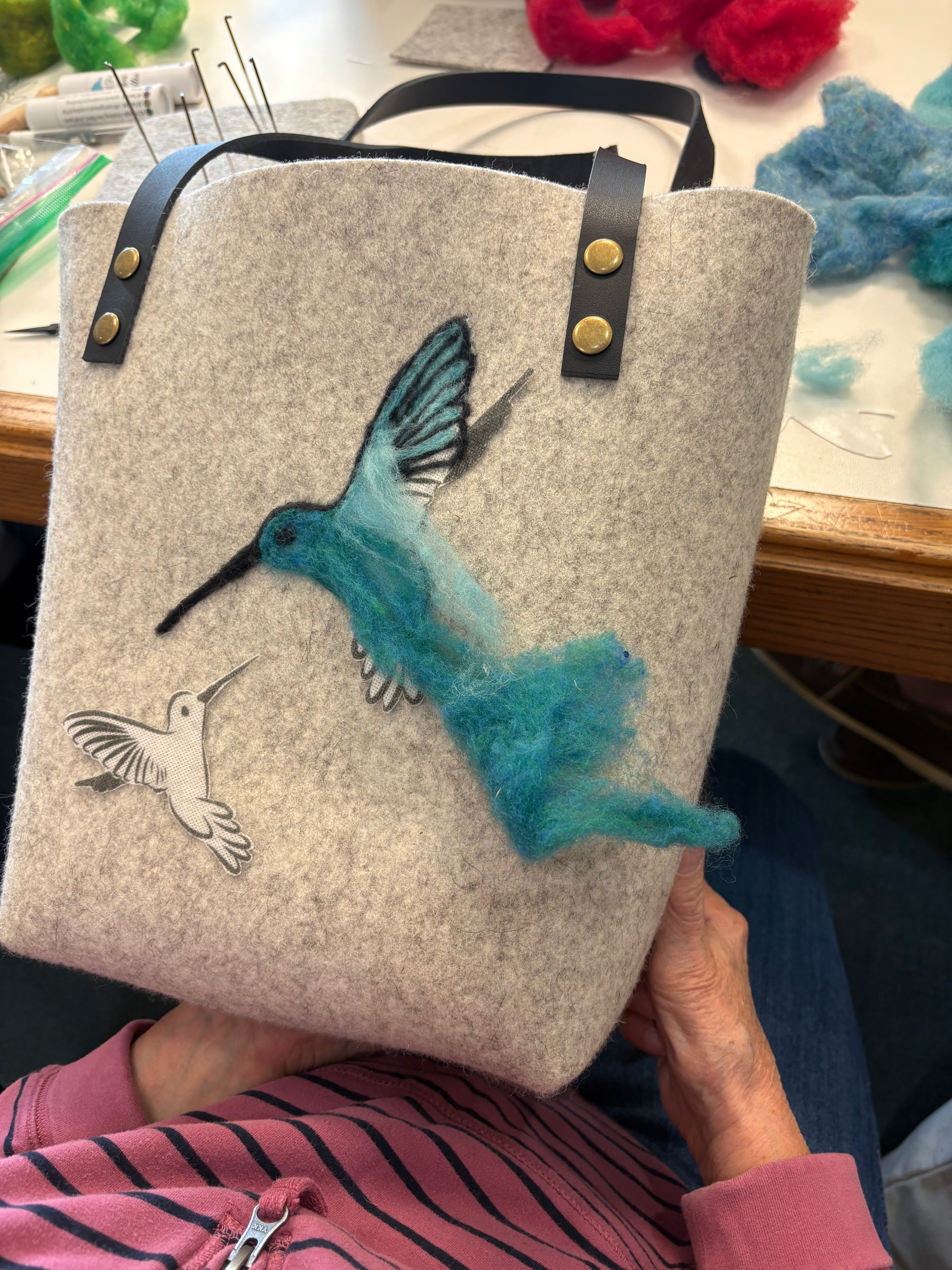 Beginner Needle Felted Tote Bag (Cambridge)