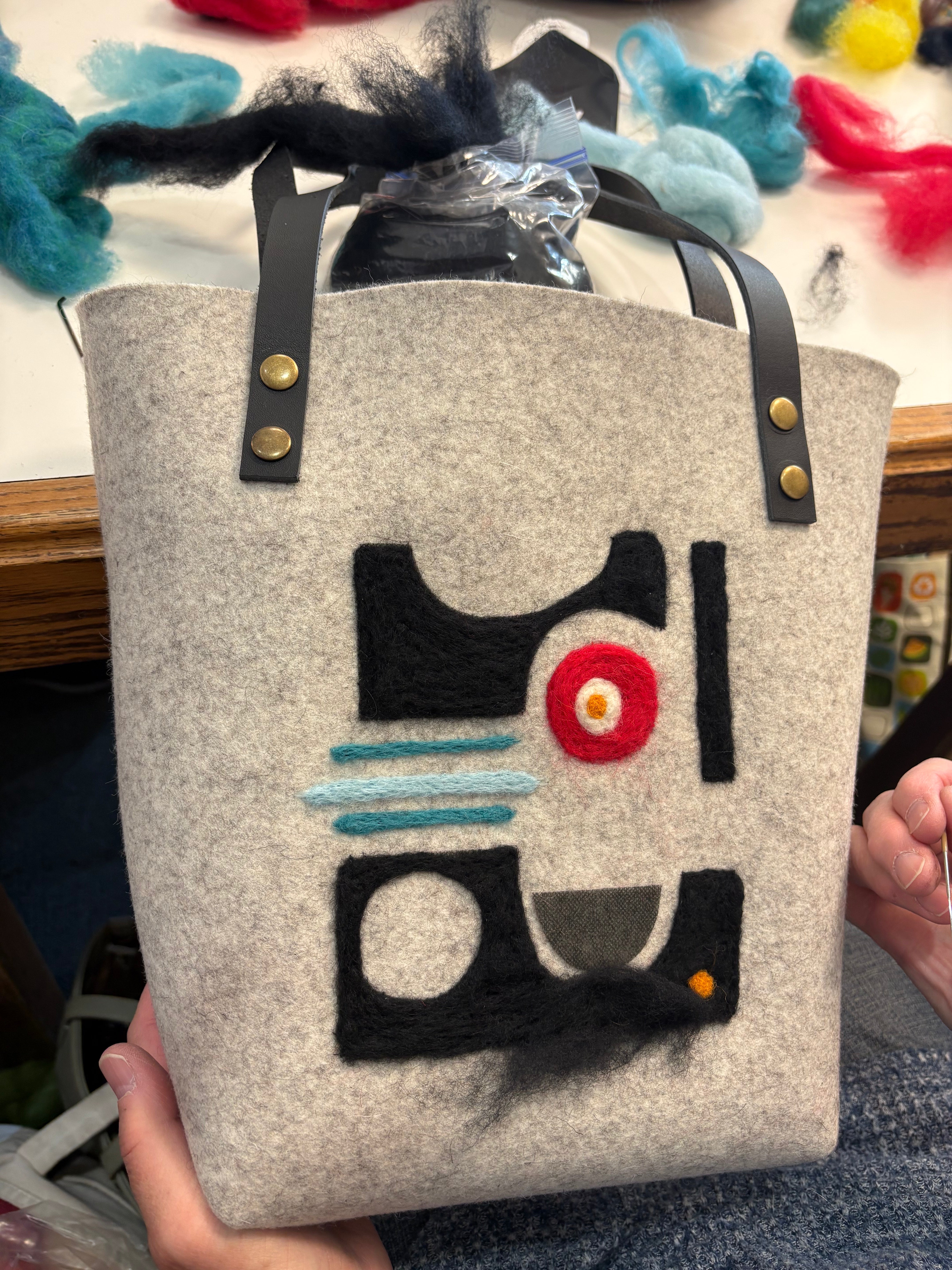 Beginner Needle Felted Tote Bag (Cambridge)