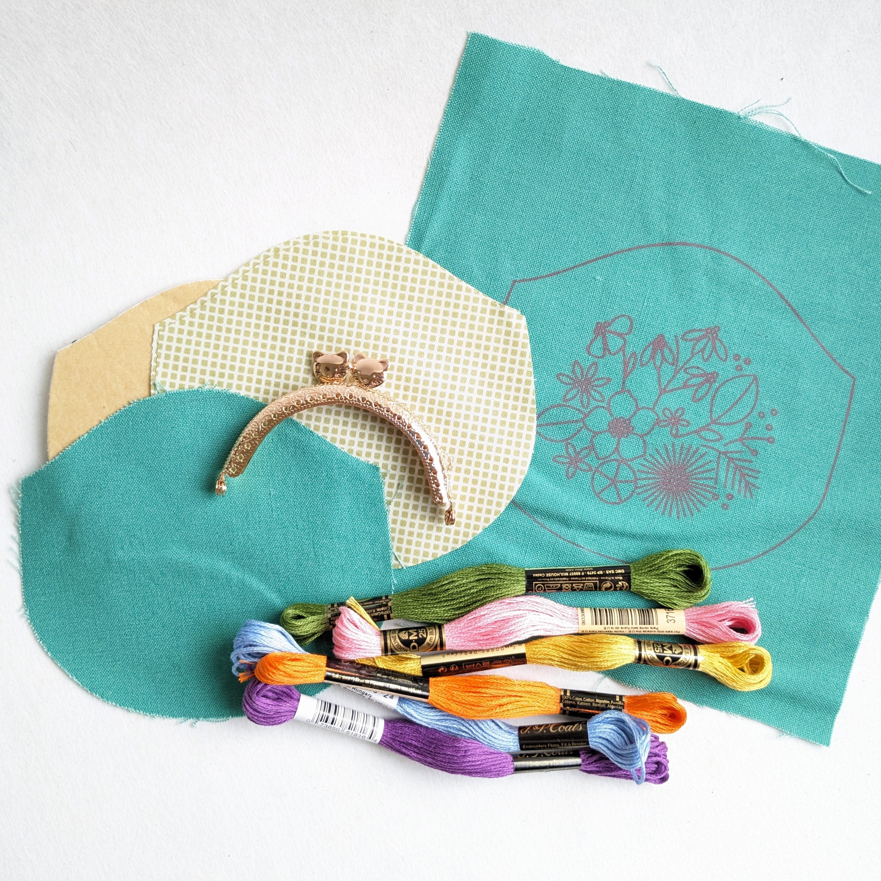 Embroidered Clutch Bag Kit