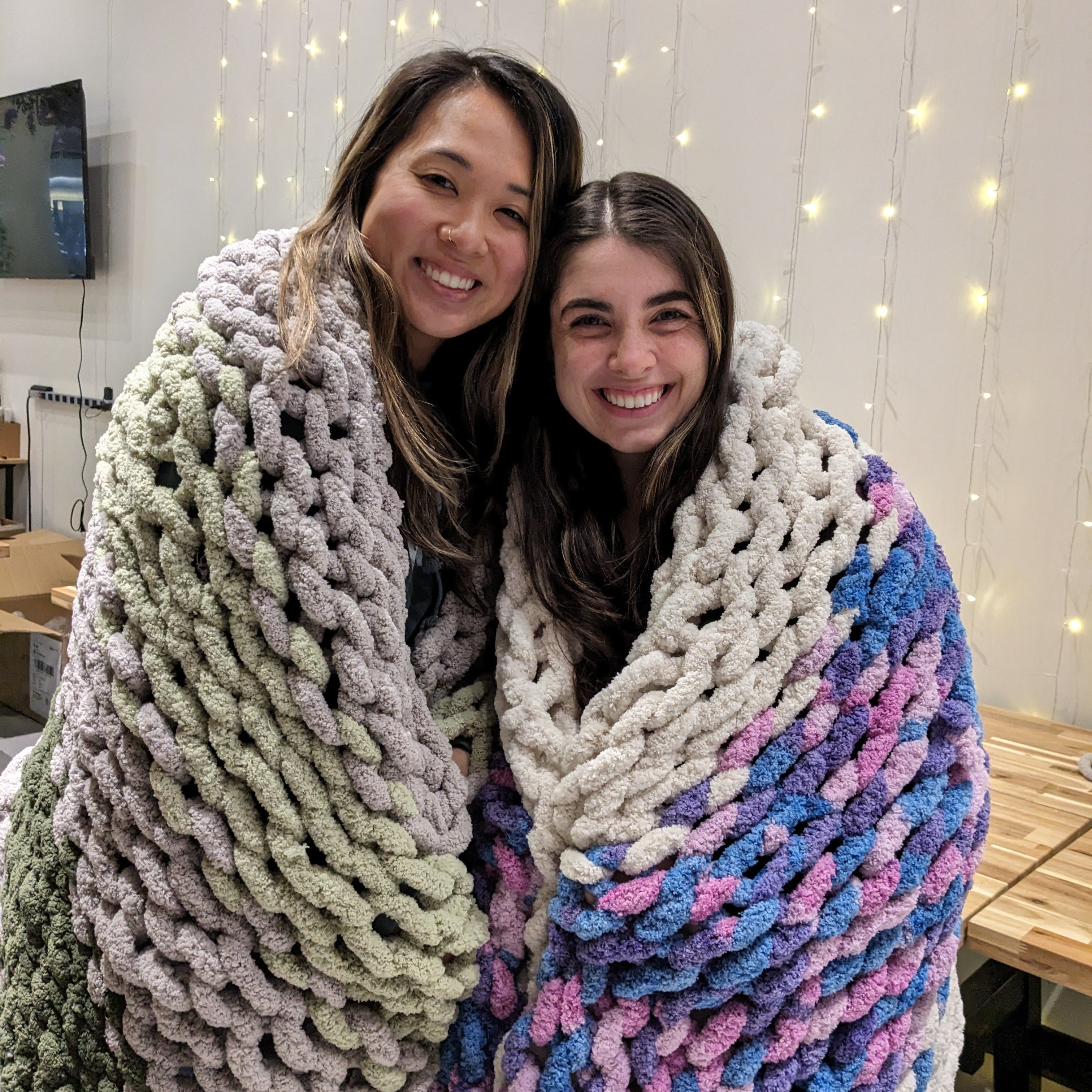 Chunky Knit Throw Blanket Making (Burlington)