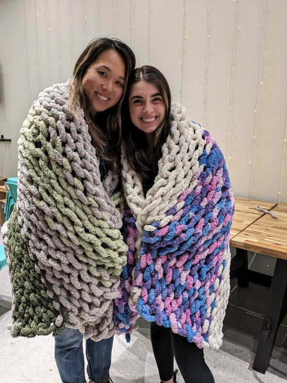 Chunky Knit Throw Blanket Making Workshop (Cambridge)