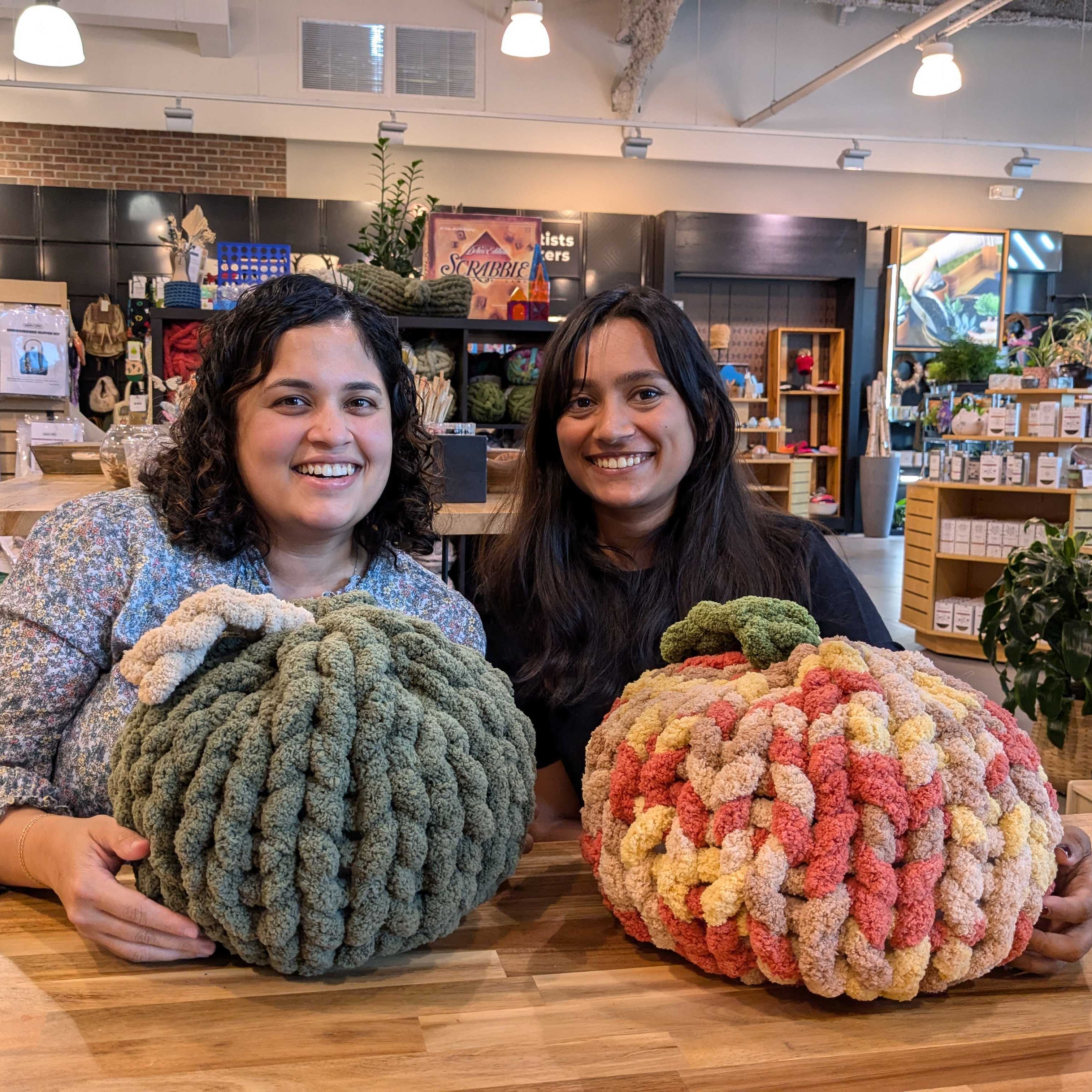 Chunky Hand Knit Pumpkin (Burlington)