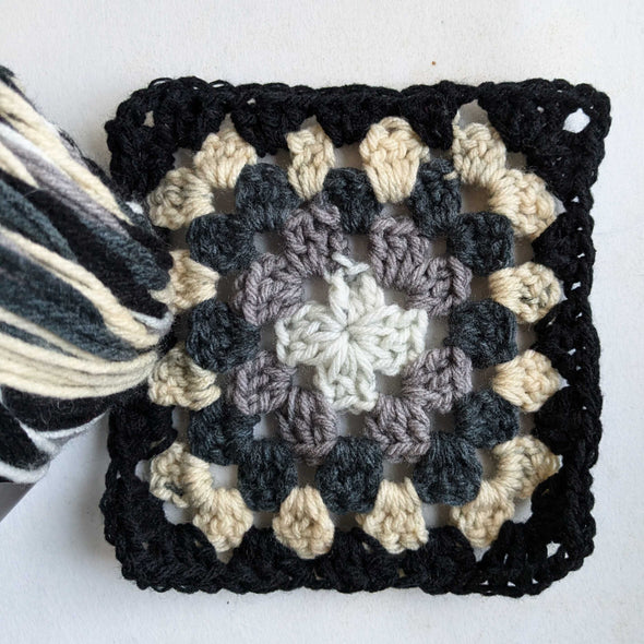 Fall Granny Square Scarf for Beginners