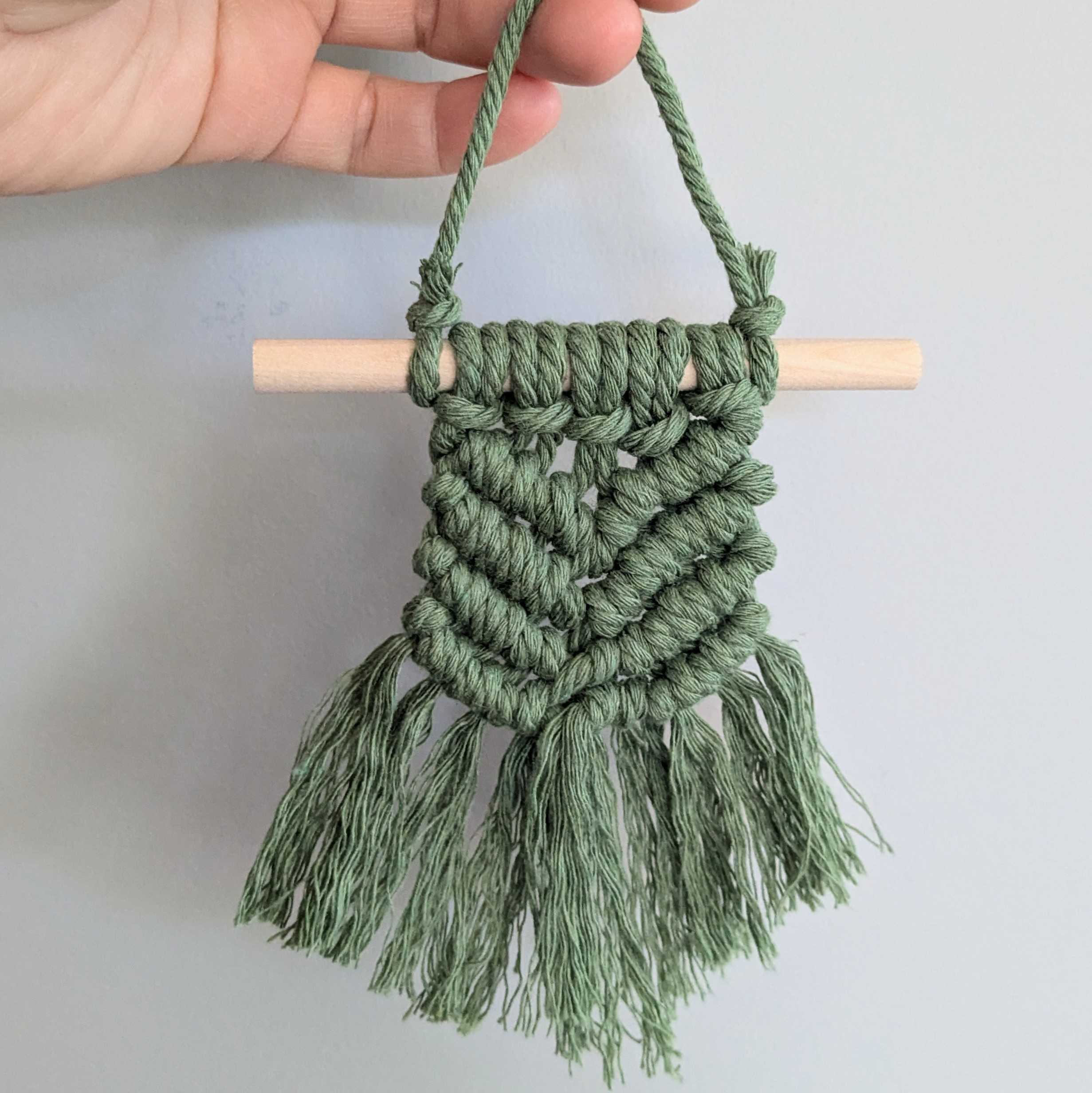 Mini Macramé Hanging Tapestry