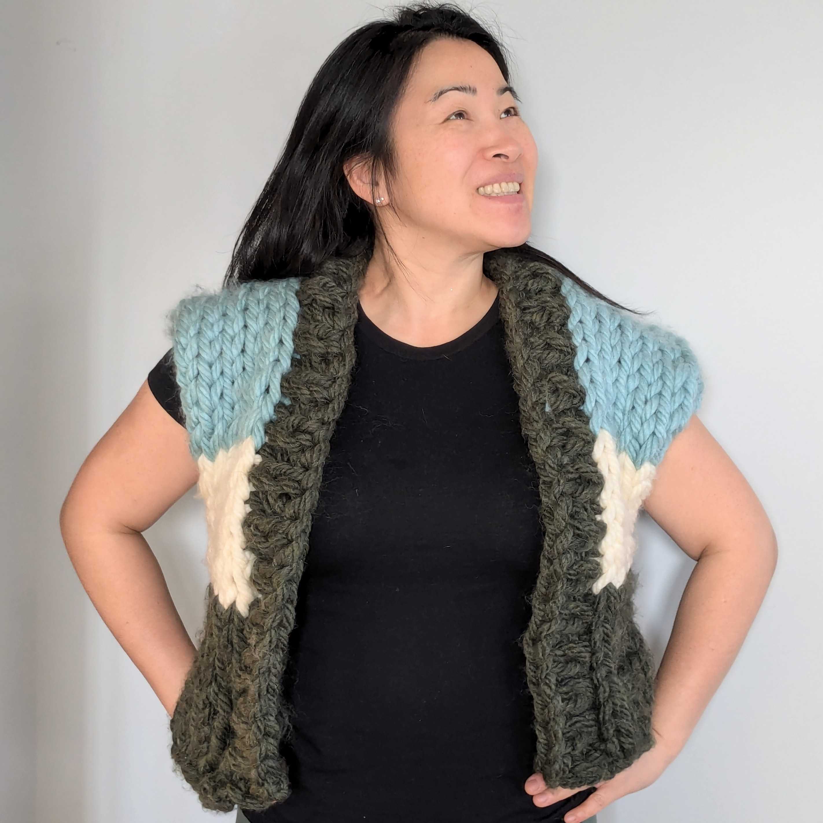 Chunky Knit Vest Workshop (Advanced Beginner)