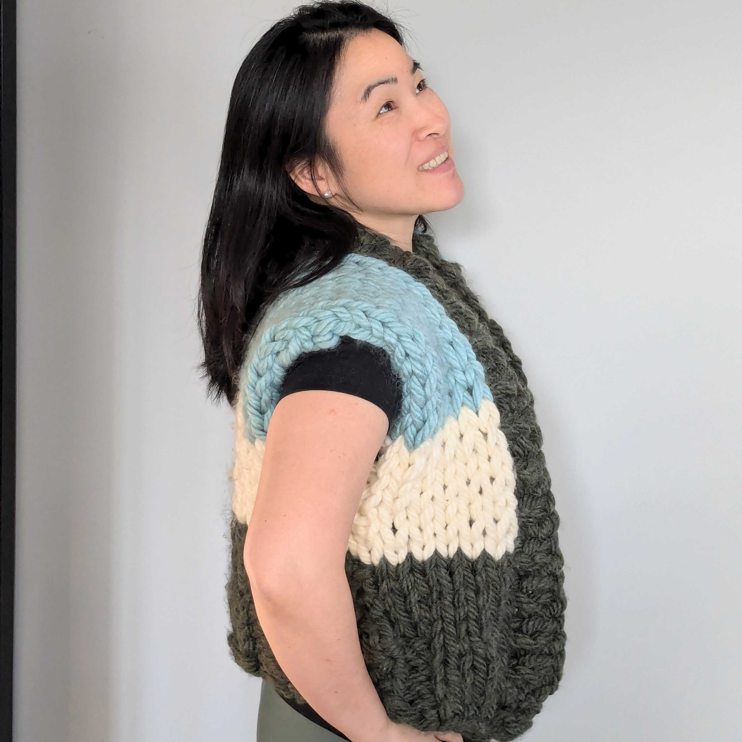 Chunky Knit Vest Workshop (Advanced Beginner)