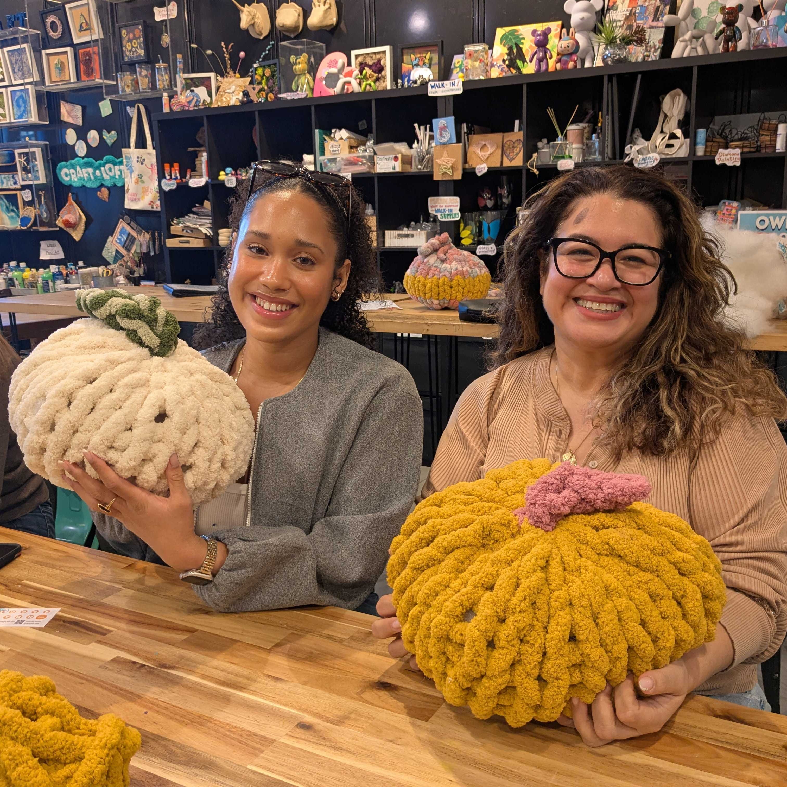 Chunky Hand Knit Pumpkin (Burlington)