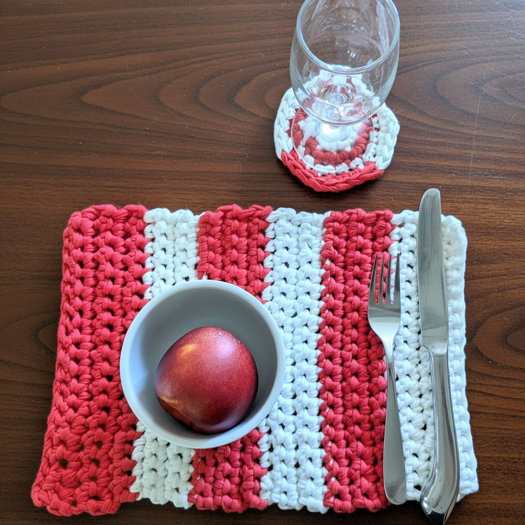Beginner Crochet - Coaster and Placemat Set (Burlington)