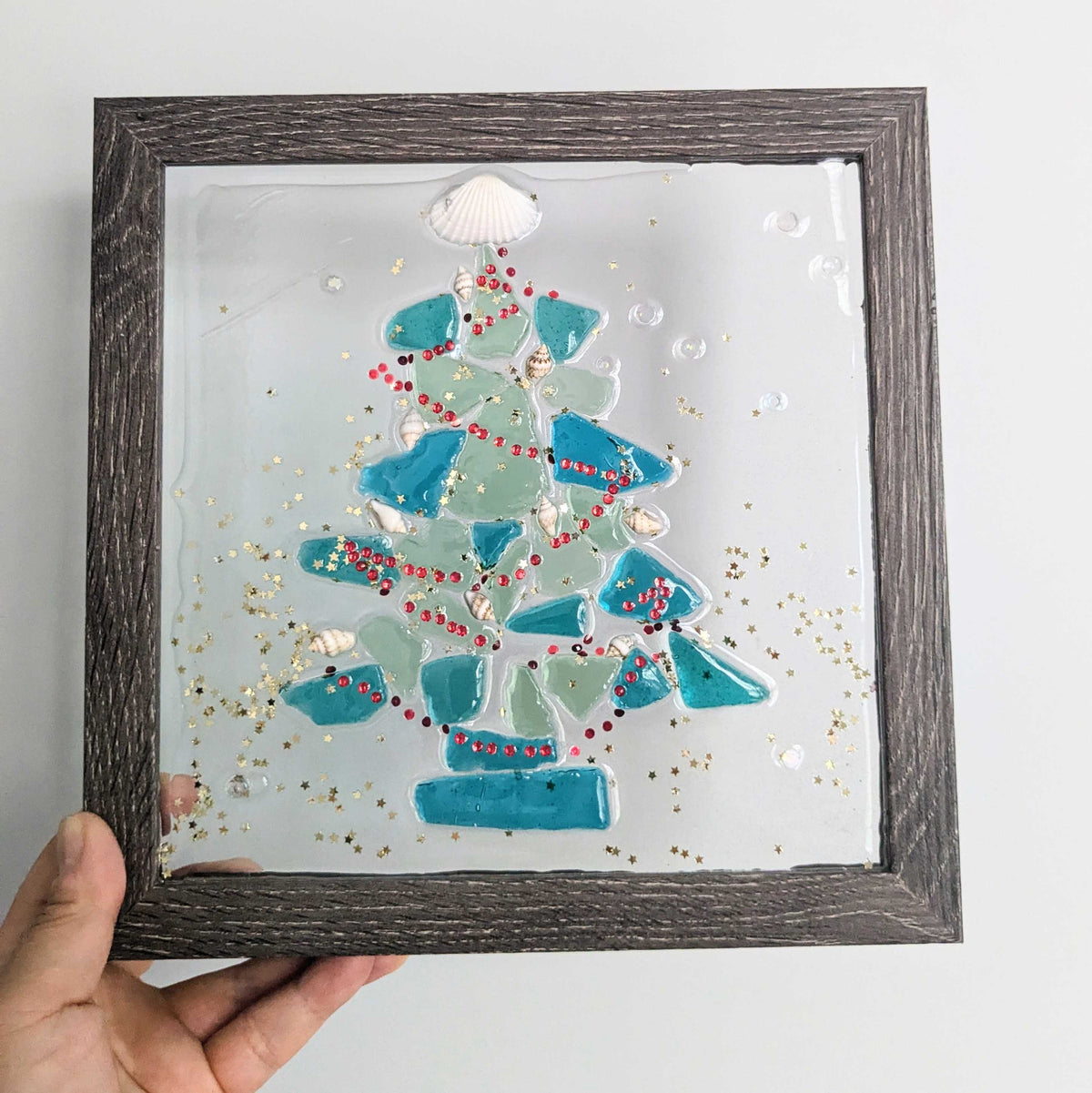 Holiday Resin Sea Glass Frame (Burlington)