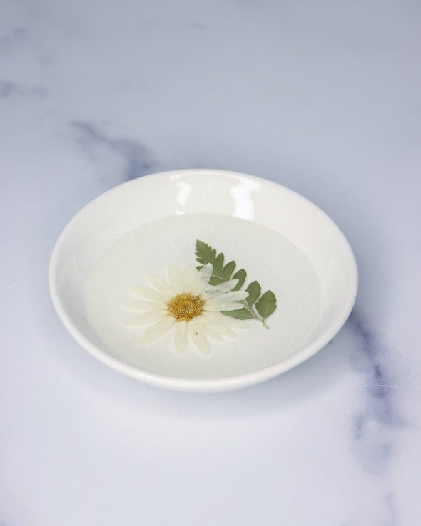 Pressed Flower & Botanical Ceramic Trinket Dish (Assorted)