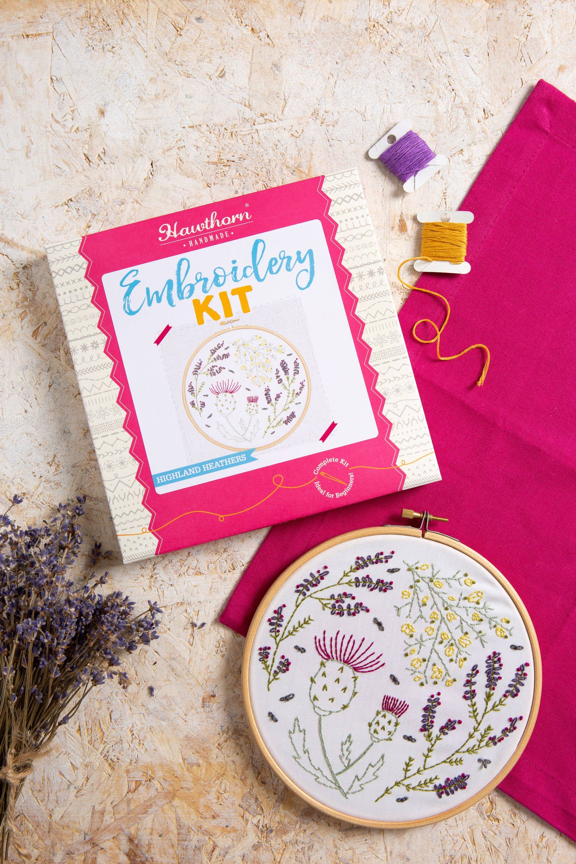 Highland Heathers Embroidery Kit